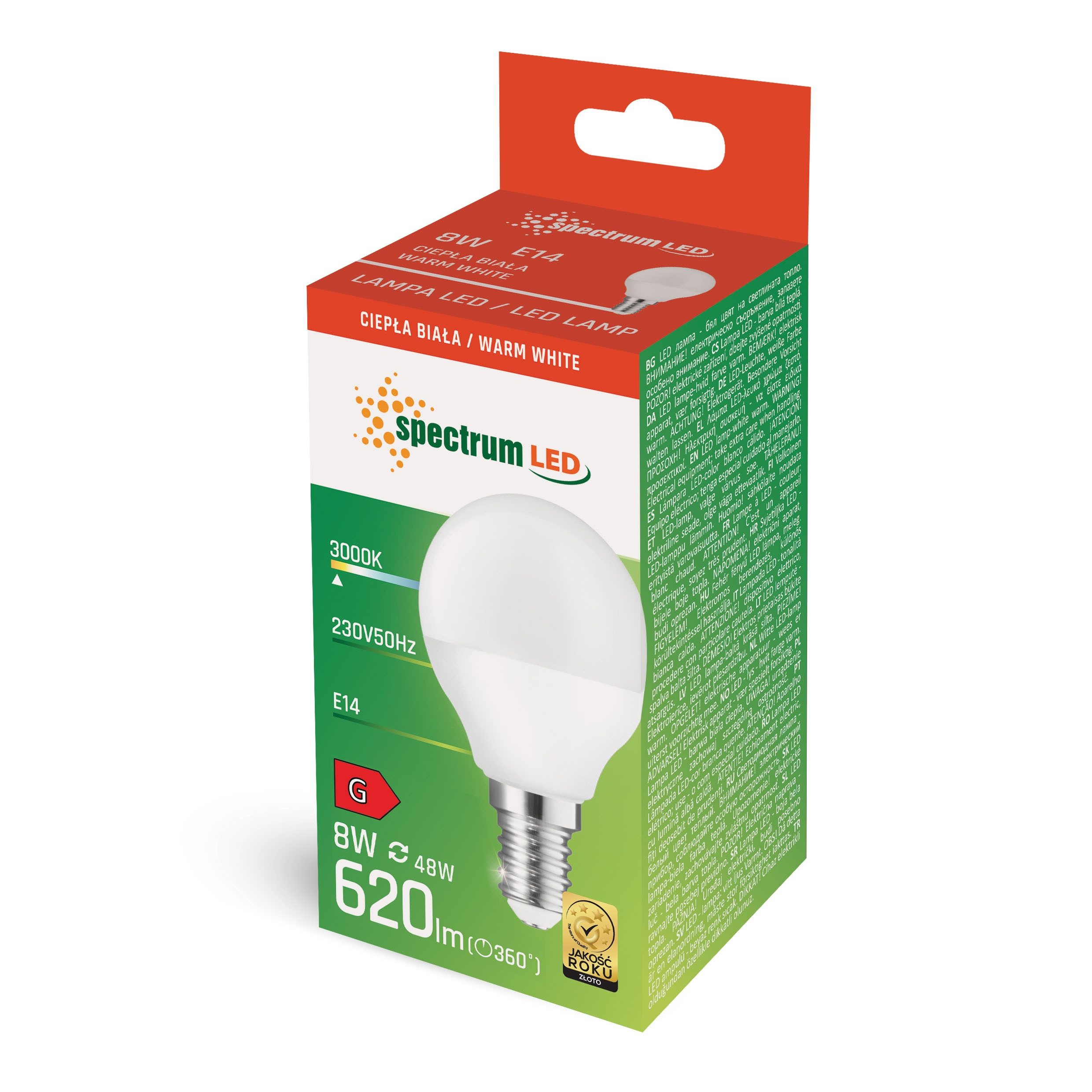 Spectrum LED-Leuchtmittel LED E14 G45 Tropfenform günstig online kaufen