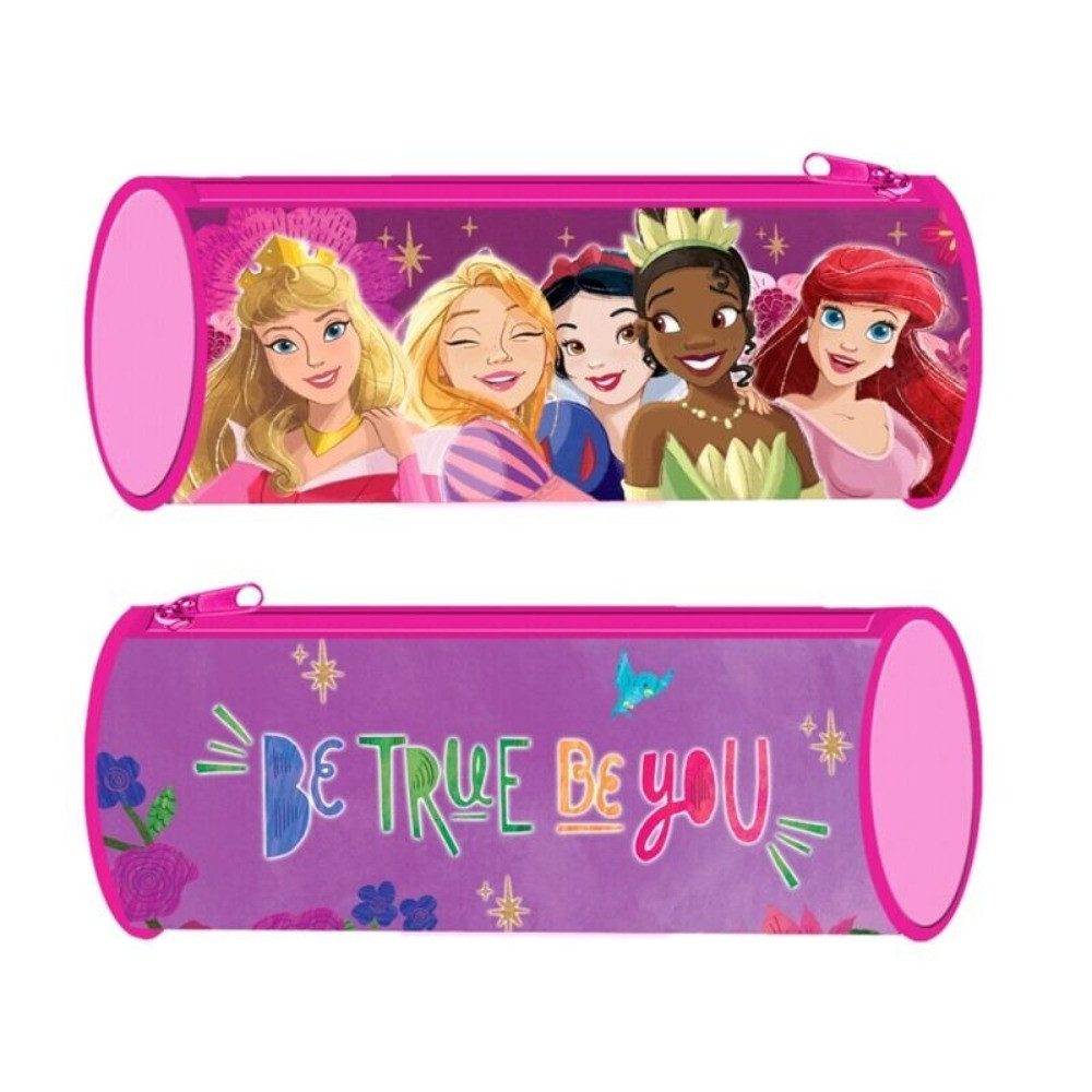 Tinisu Federmäppchen Disney Prinzessinnen Etui für die Schule Federtasche Rund Stifteetui