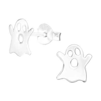 BUNGSA Ohrring-Set Ohrstecker Geist für Halloween-Fans aus 925 Silber (1 Paar (2 Stück), 2-tlg), Ohrschmuck Ohrringe
