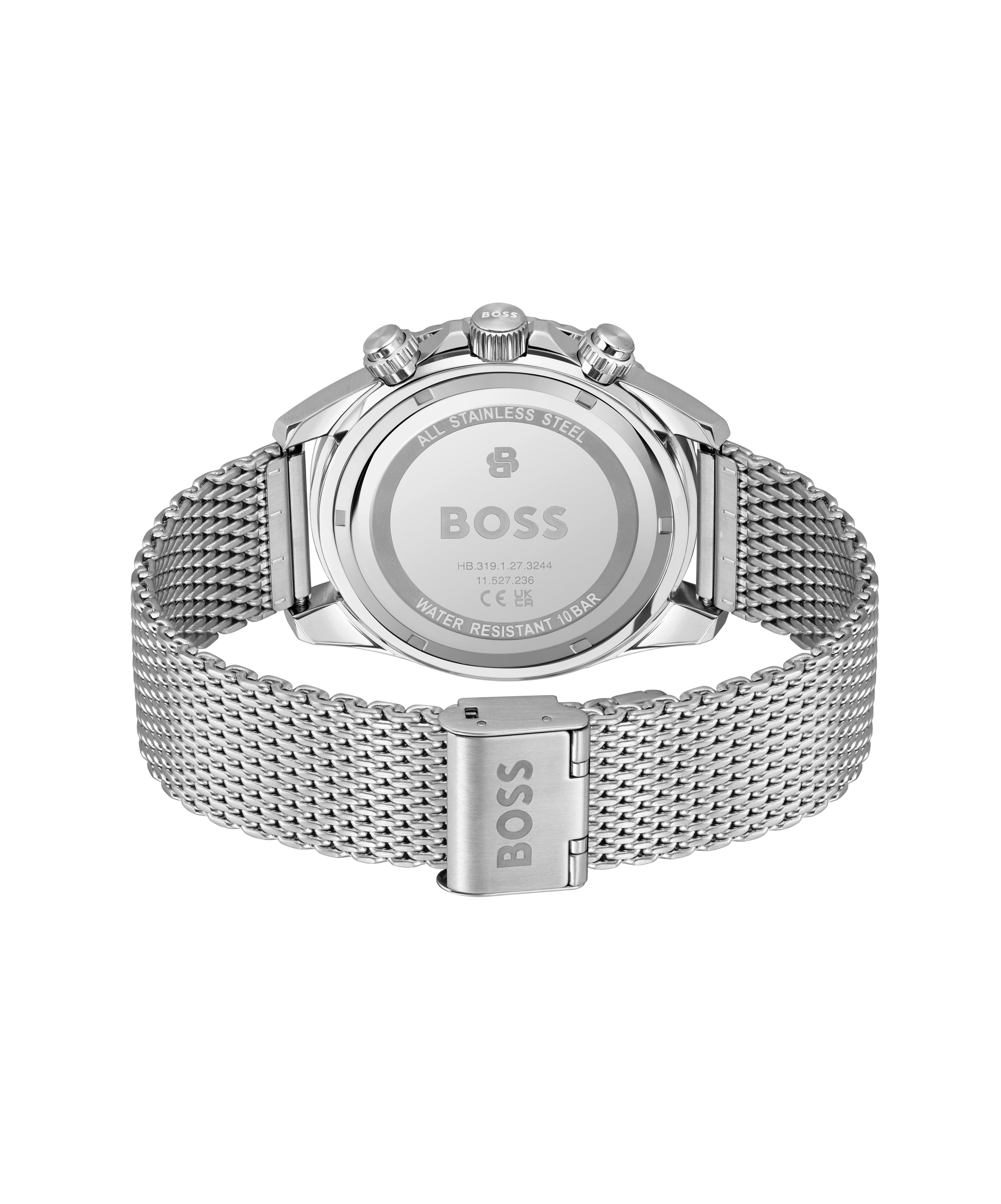 BOSS Chronograph SEALINER 1514324, Quarzuhr, Armbanduhr, Herrenuhr, Edelstahlarmband, analog, Tag