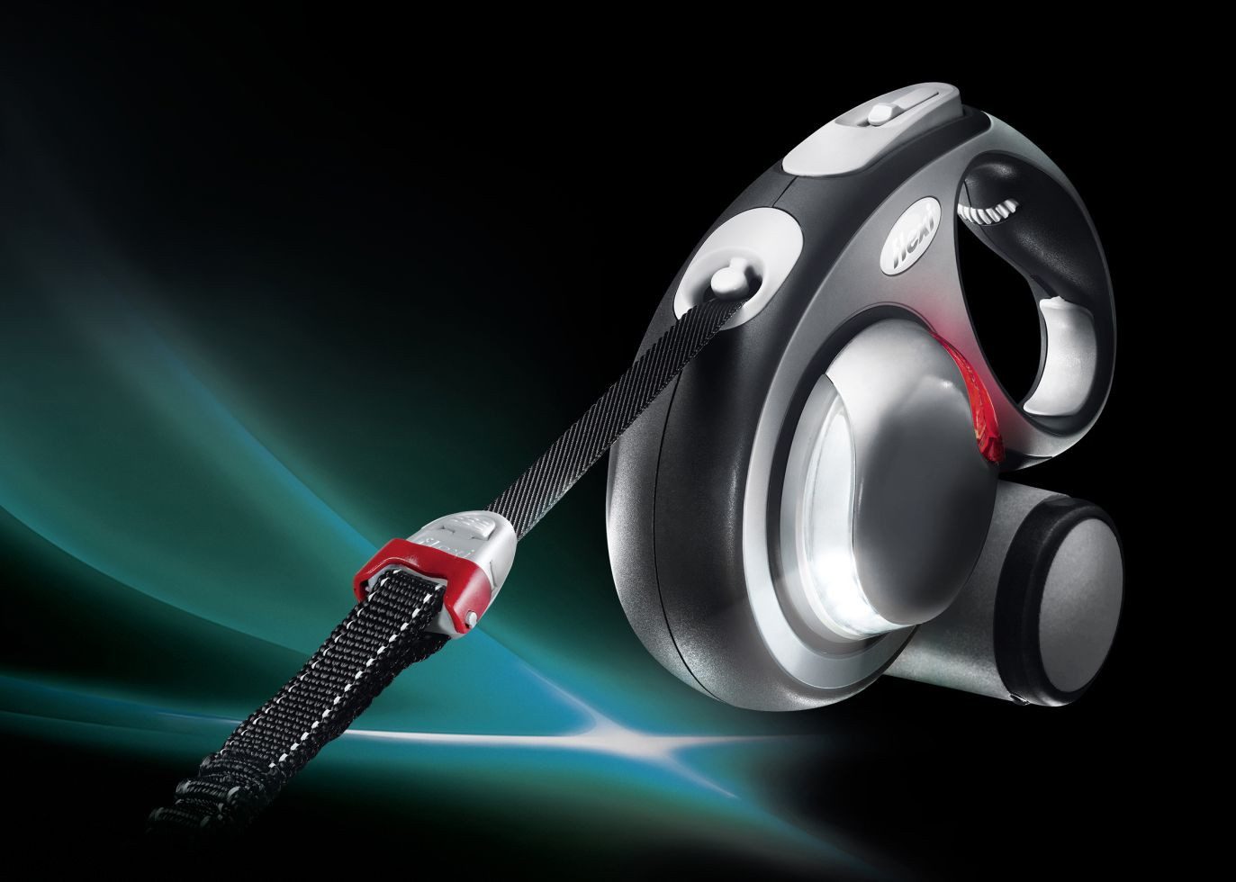 flexi Hundeleine Flexi LED Lighting System für Flexi Leinen schwarz, Kunststoff