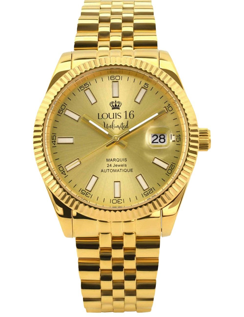 LOUIS XVI Quarzuhr Louis XVI LXVI3000 Herrenuhr Marquis Automatik Unlimited 42mm 5ATM Louis XVI LXVI3000 Herrenuhr Marquis Automatik Unlimited 42mm 5ATM