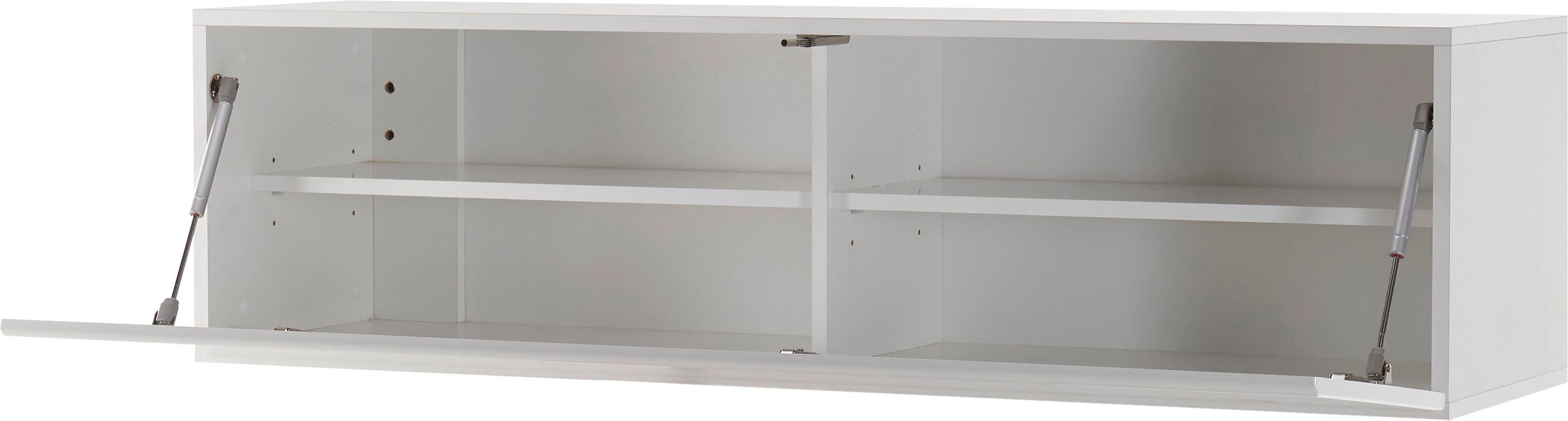 Places of Style CAYMAN Weiss Breite | Stauraumschrank 130 cm Weiss ca