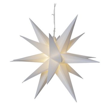 MARELIDA LED-Stern für außen LED 3D Stern Alice Faltstern Leuchtstern D: 57cm mit E27 Timer Außen, LED Classic, warmweiß (2100K bis 3000K)