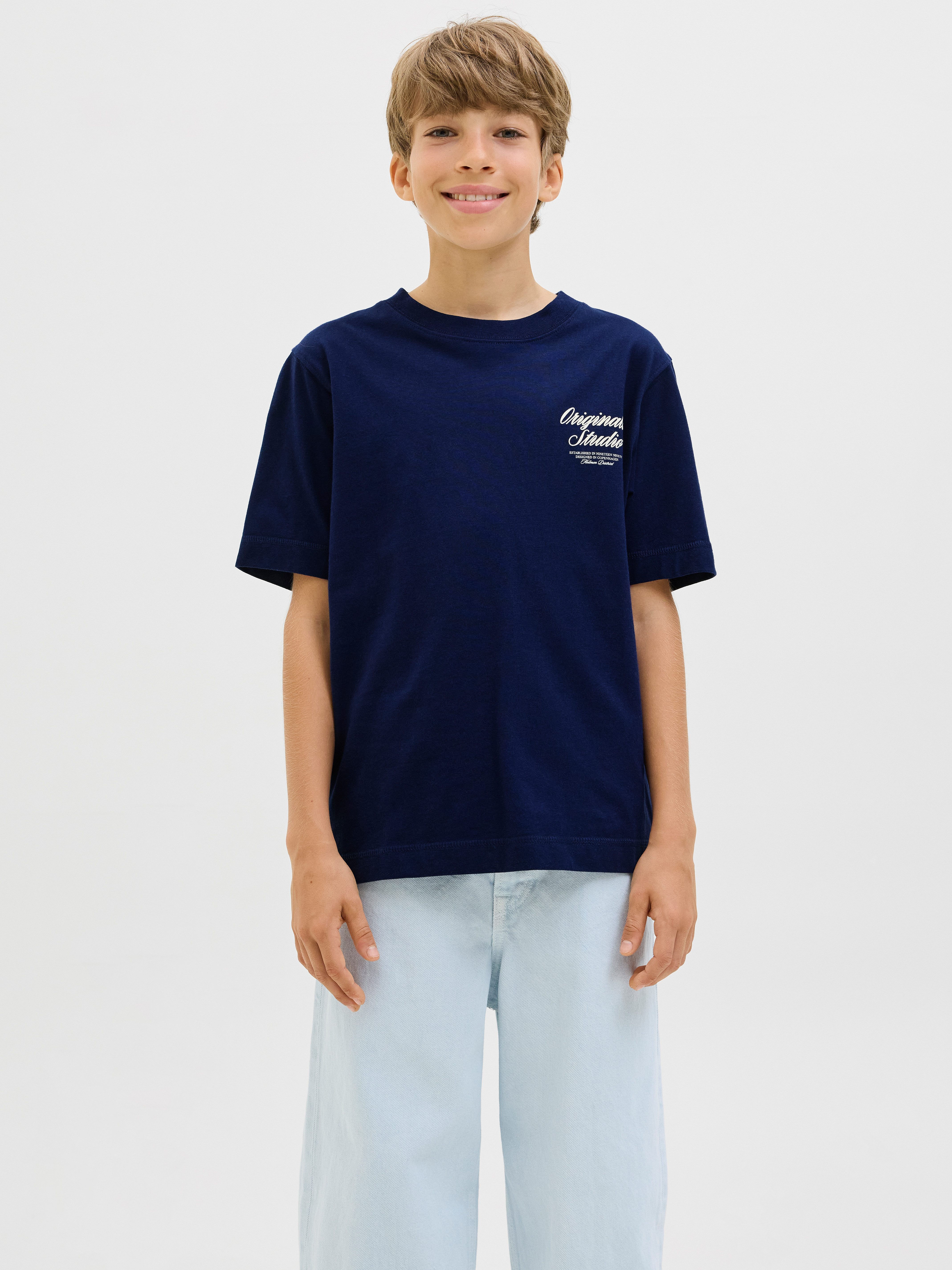 Jack & Jones Junior T-Shirt JORNORREBRO TYPO TEE SS CREW NECK SN JNR