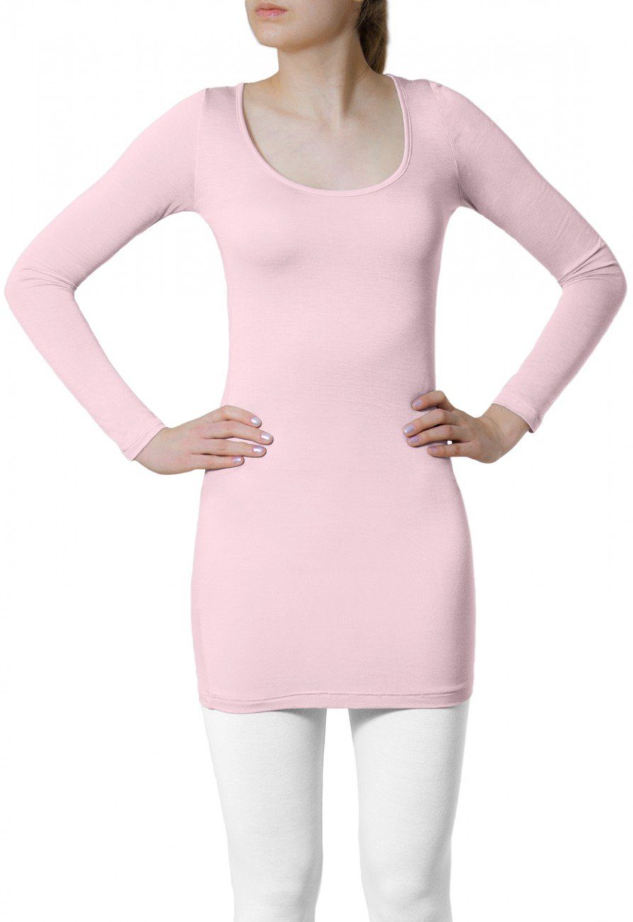 Caspar Langarmshirt MUSE SRT012 langes Damen günstig online kaufen