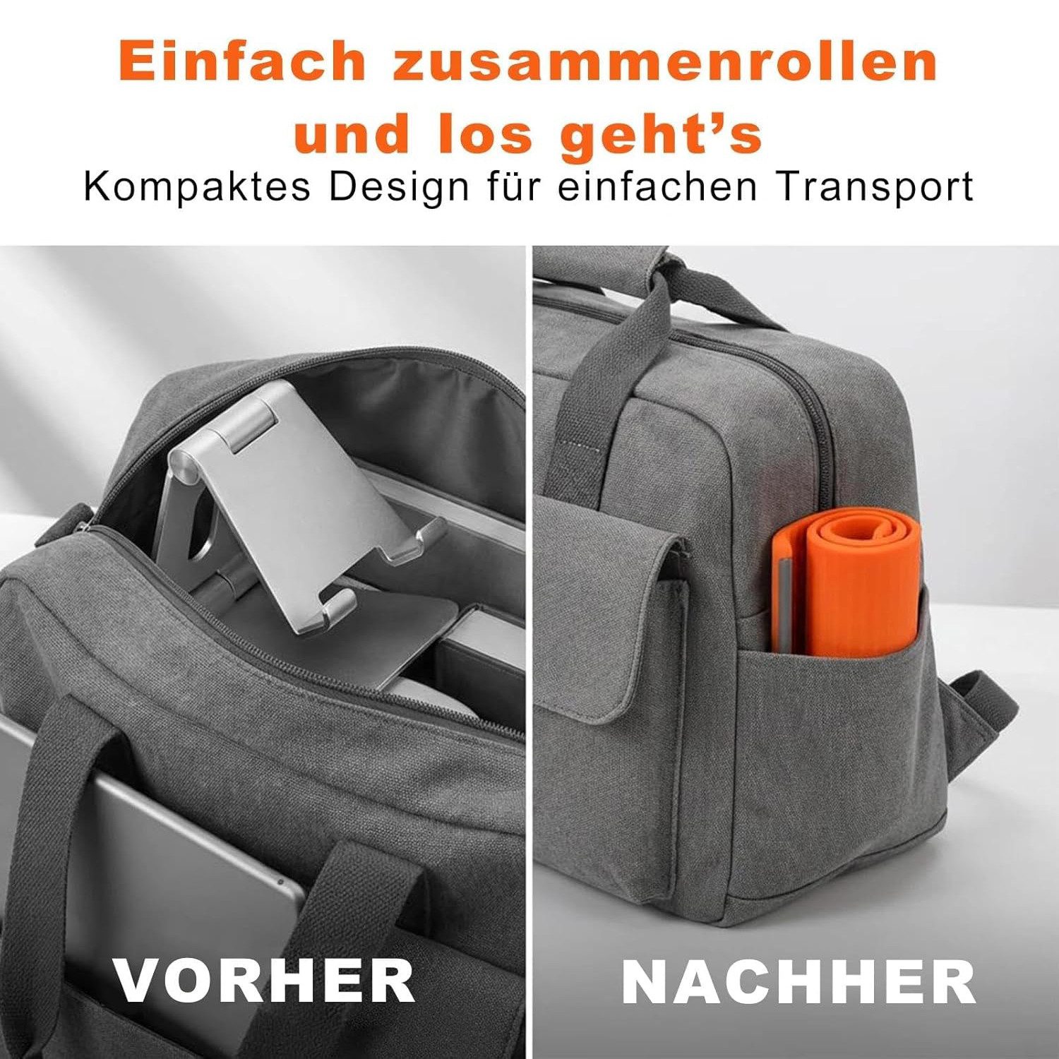 TUWENA Smartphone-Halterung Handy-Halterung, Rutschfester Mobilfunkhalte, Smartphone-Halterung, (Aluminiumkern, biegsam, faltbar, kratzschützend, universell kom – Bild 4 von 5