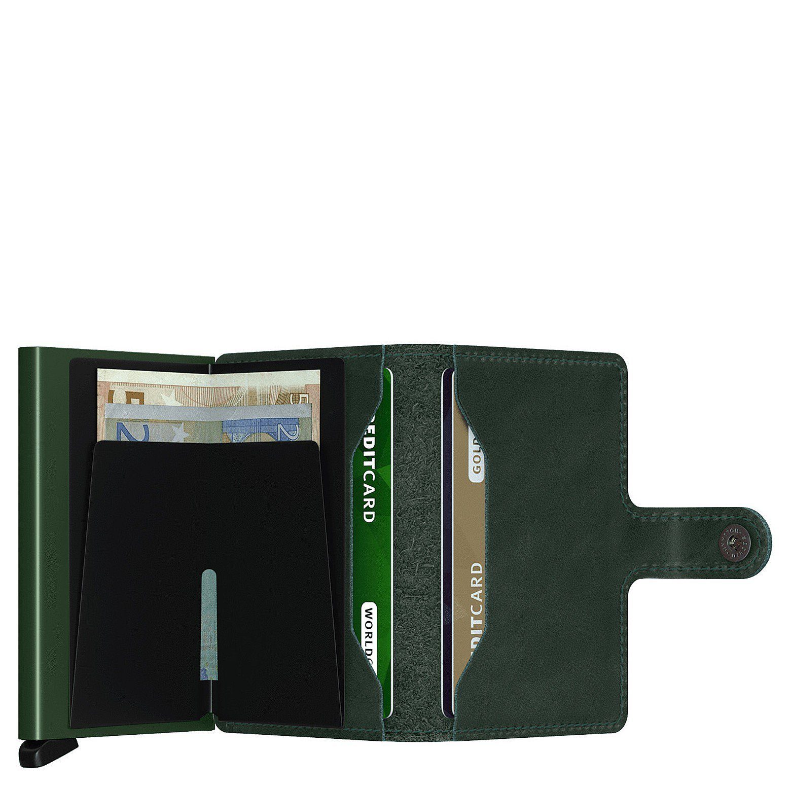 SECRID Geldbörse Original Miniwallet - RFID cm brown dark 6.5 Geldbörse (1-tlg)