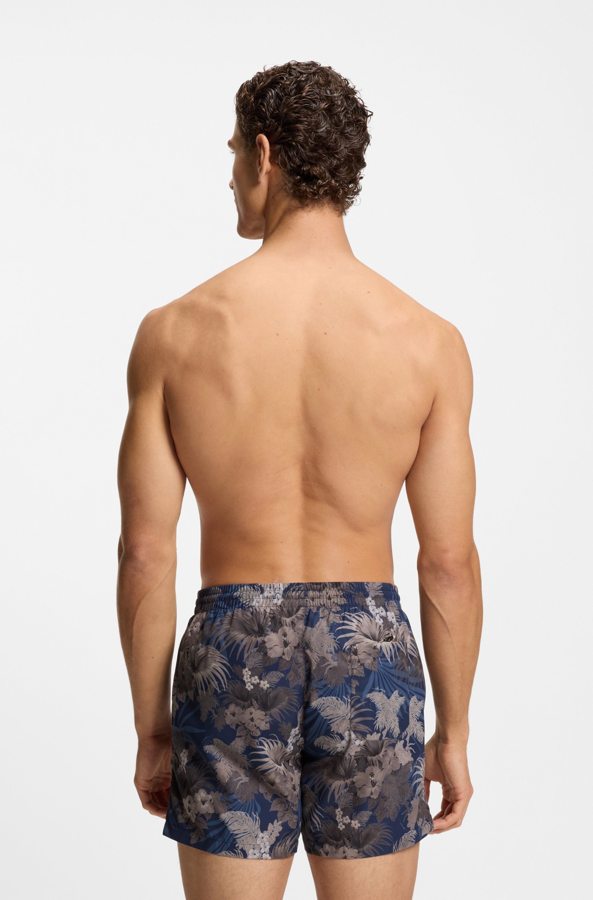 BOSS Badeshorts Piranha mit buntem Alloverdruck günstig online kaufen