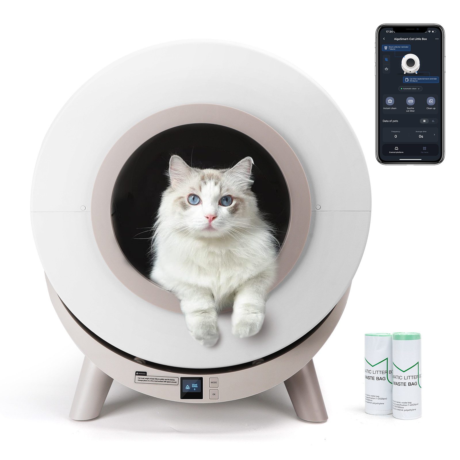 nobleza Katzentoilette Katzentoilette Selbstreinigende katzenklo Geruchsfreie