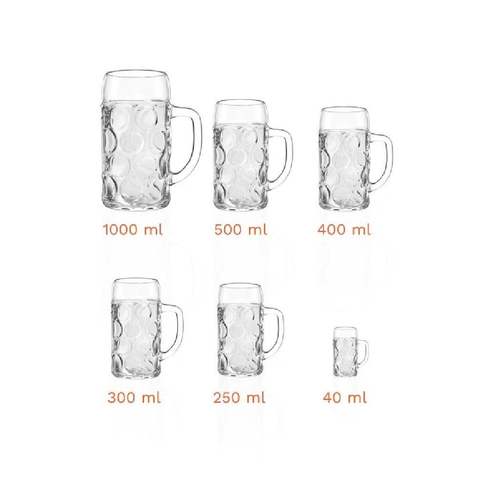 Stölzle-Oberglas Bierglas Stölzle Oberglas Isar Bierkrug 0,25 l 6er Set, Kristallglas