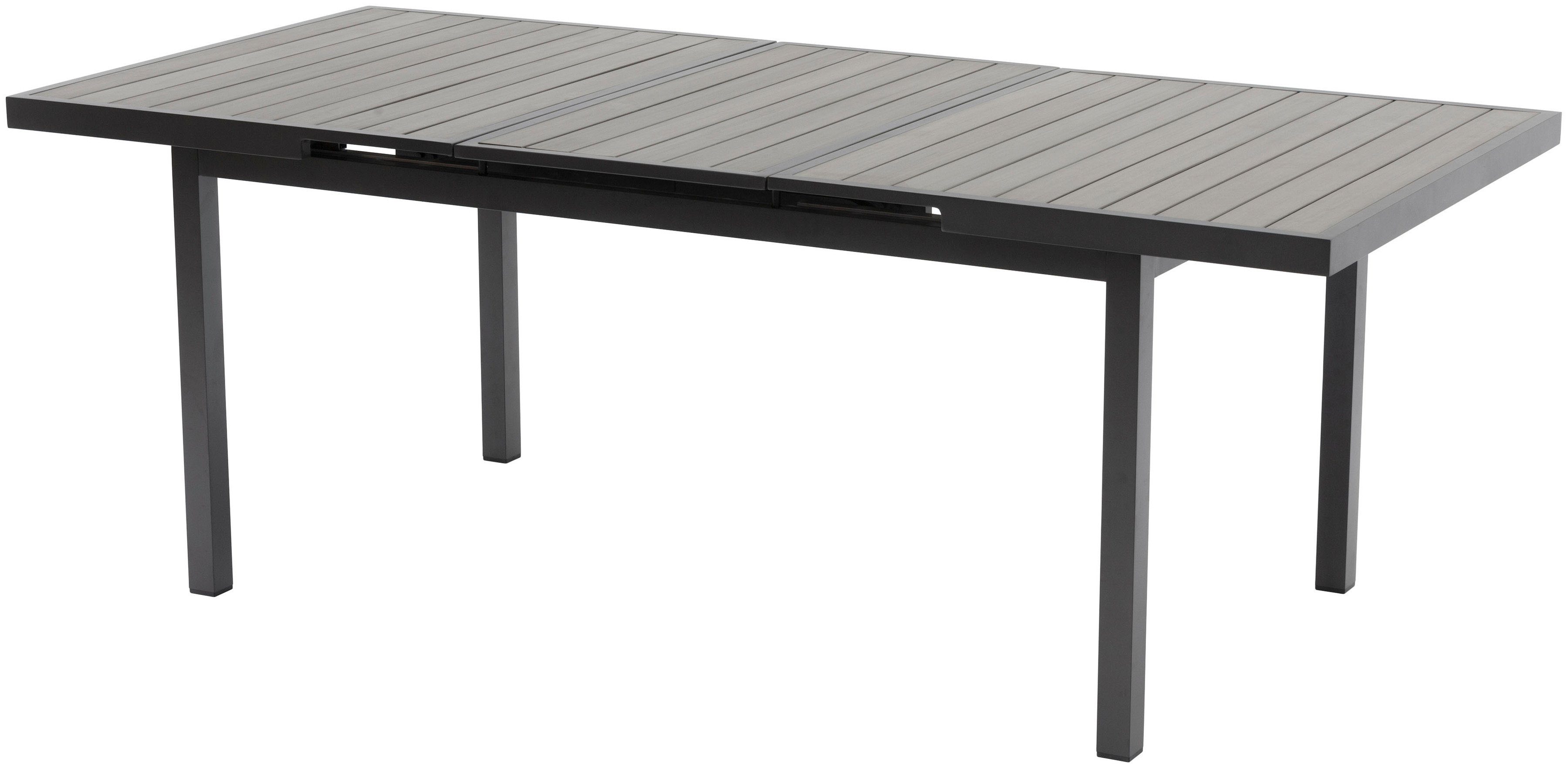 Destiny Esstisch IMOLA, (165/ 215x75x100cm) Aluminium, Polywood