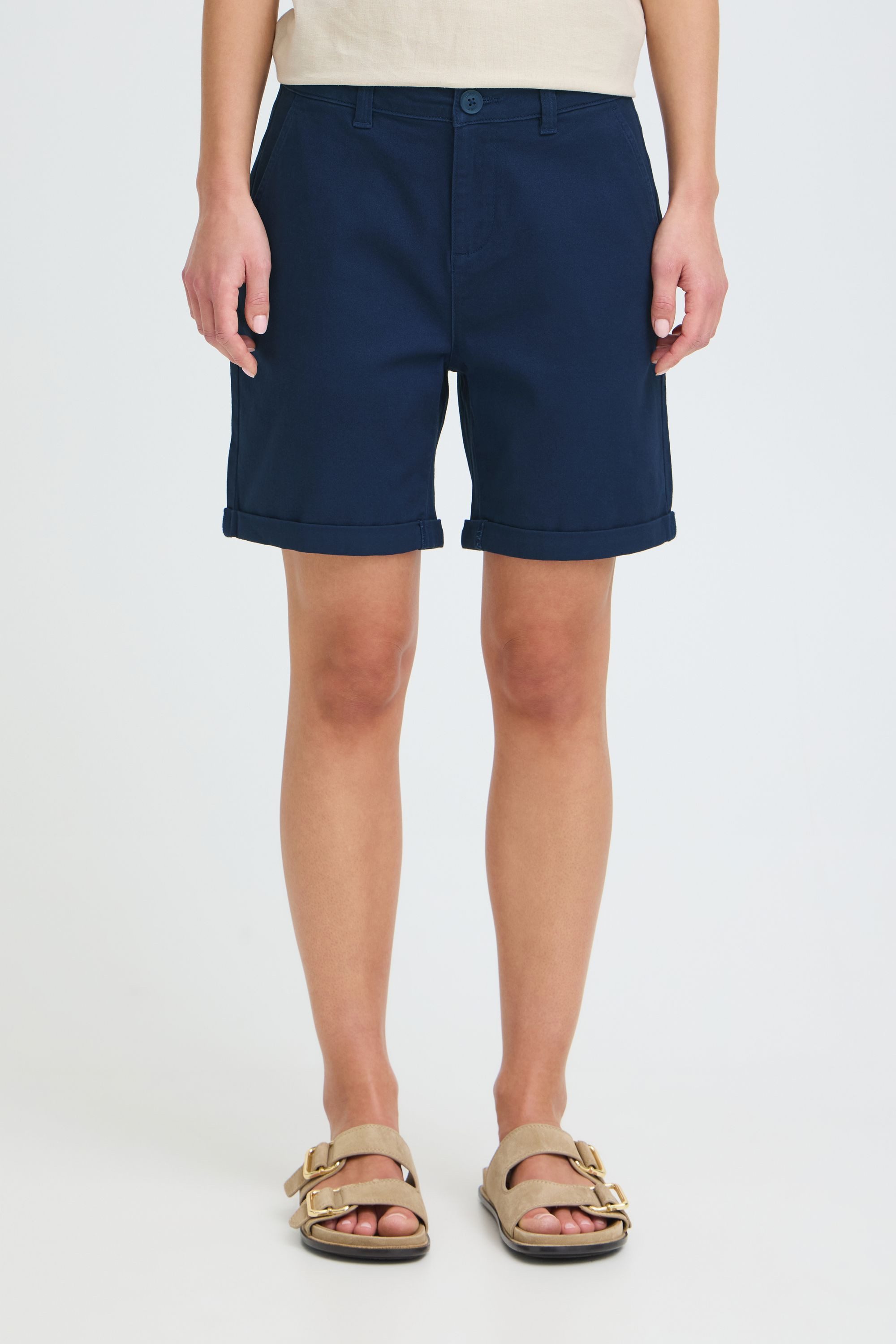 OXMO Chinoshorts OXKvita Turn-Up Shorts