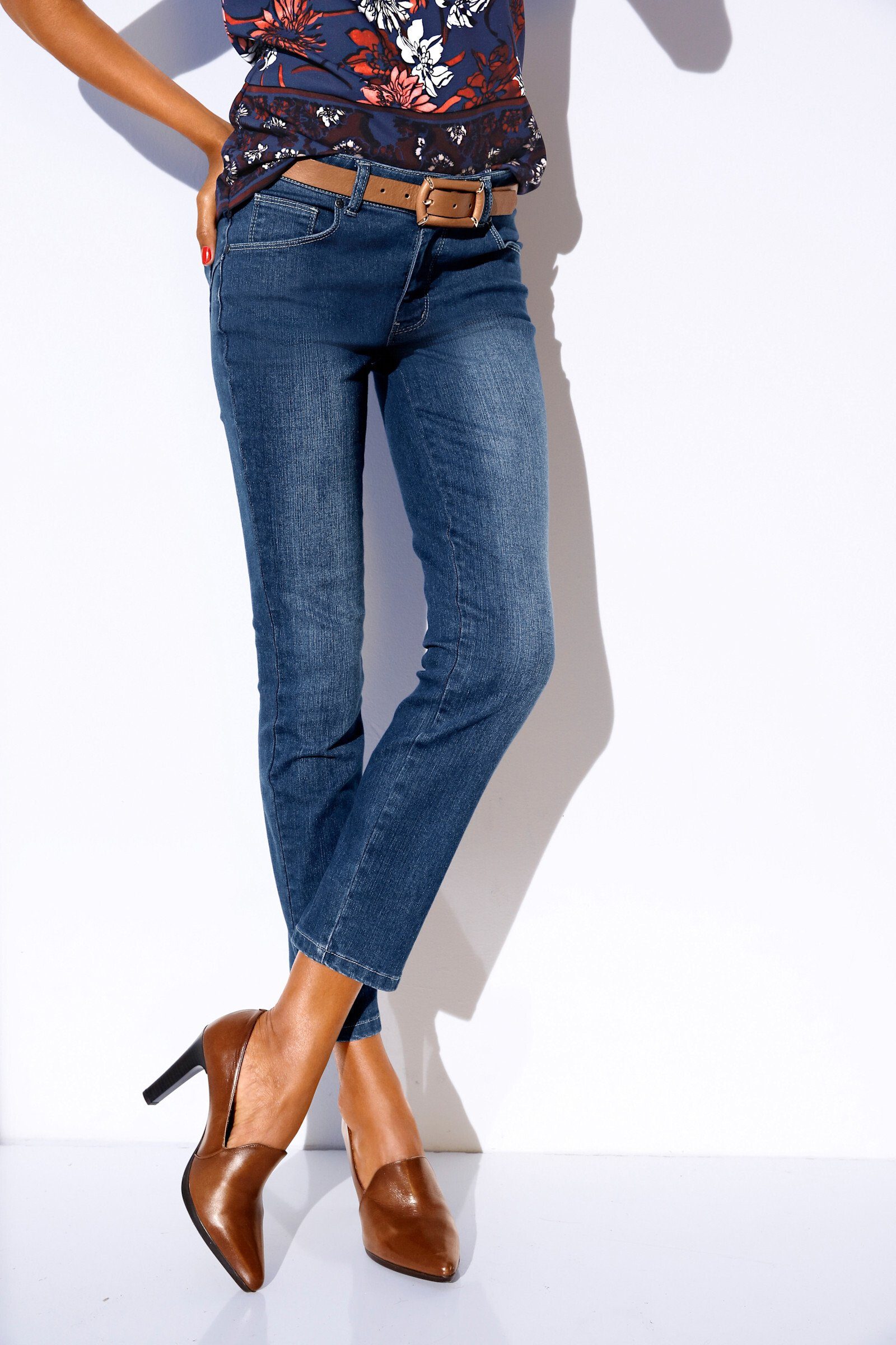 heine Bequeme Jeans Bauchweg-Jeans normal