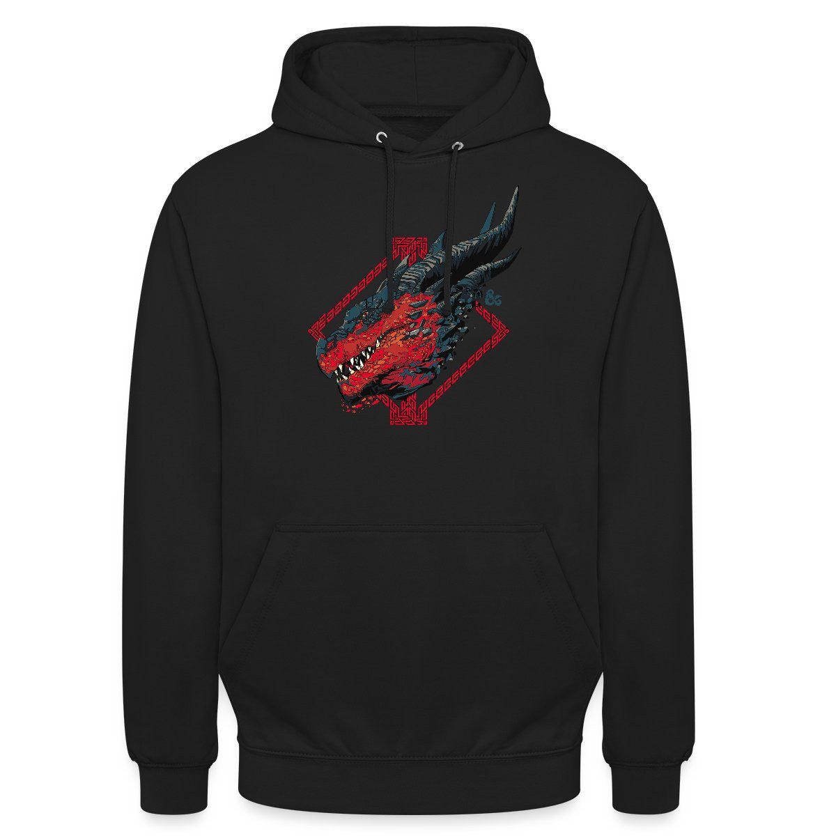 Hoodie Dungeon & Dragons DND Drachenkopf Unisex Hoodie