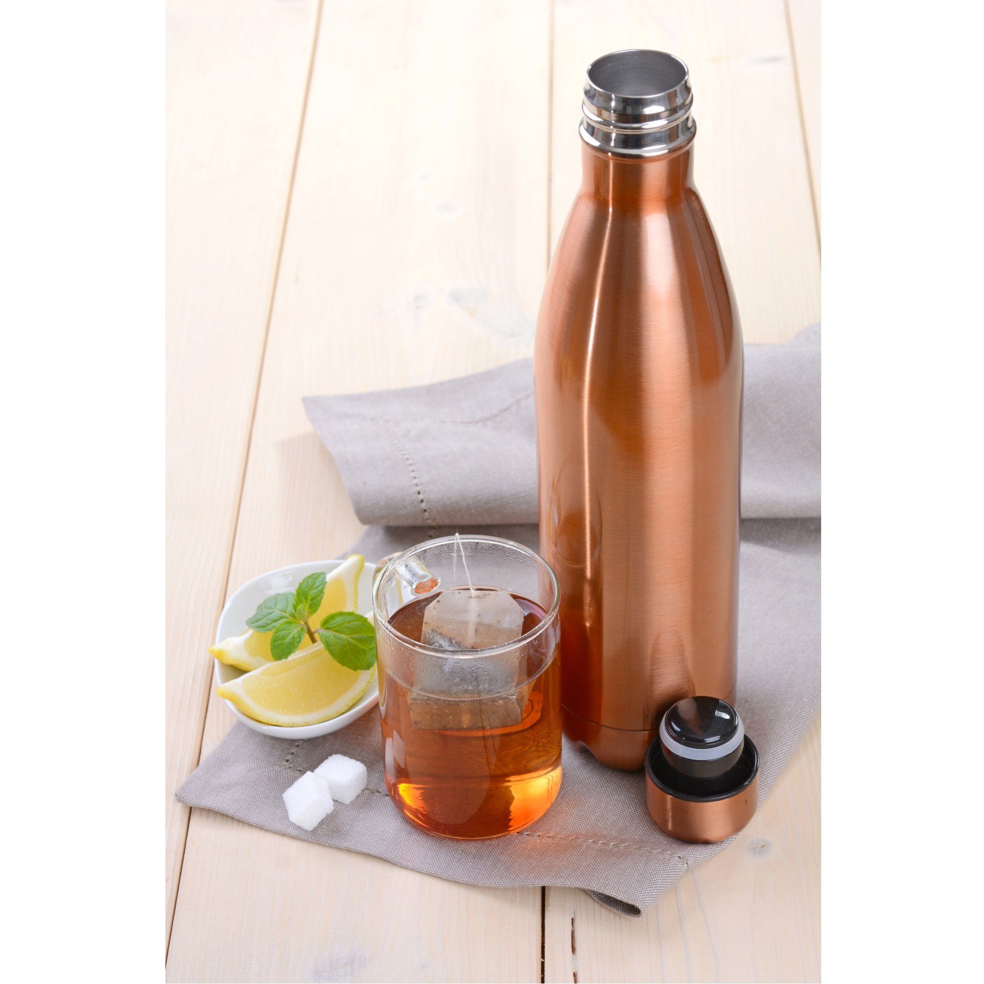 GRÄWE Isolierflasche GRÄWE Isolierflaschen Kupferfarben/Edelstahl, Serie Thermohome