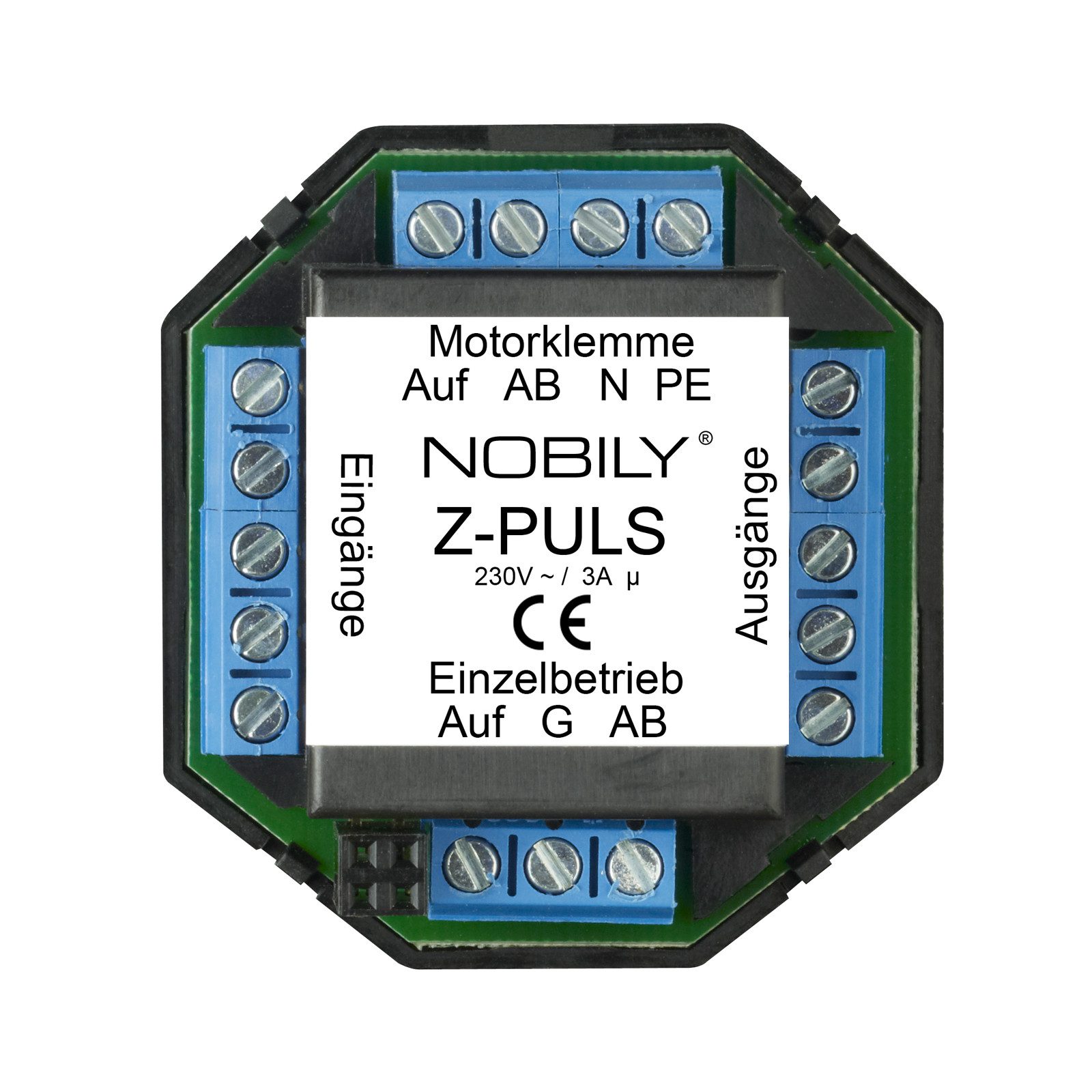 Nobily Rollladen-Trennrelais Einzelrelais Z-Puls Selbsthaltung, (1-St), Anschlussmöglichkeit für eine Zentralbedienelement