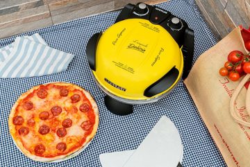 G3Ferrari Pizzaofen Delizia G1000605 gelb, bis 400 Grad mit feuerfestem Naturstein