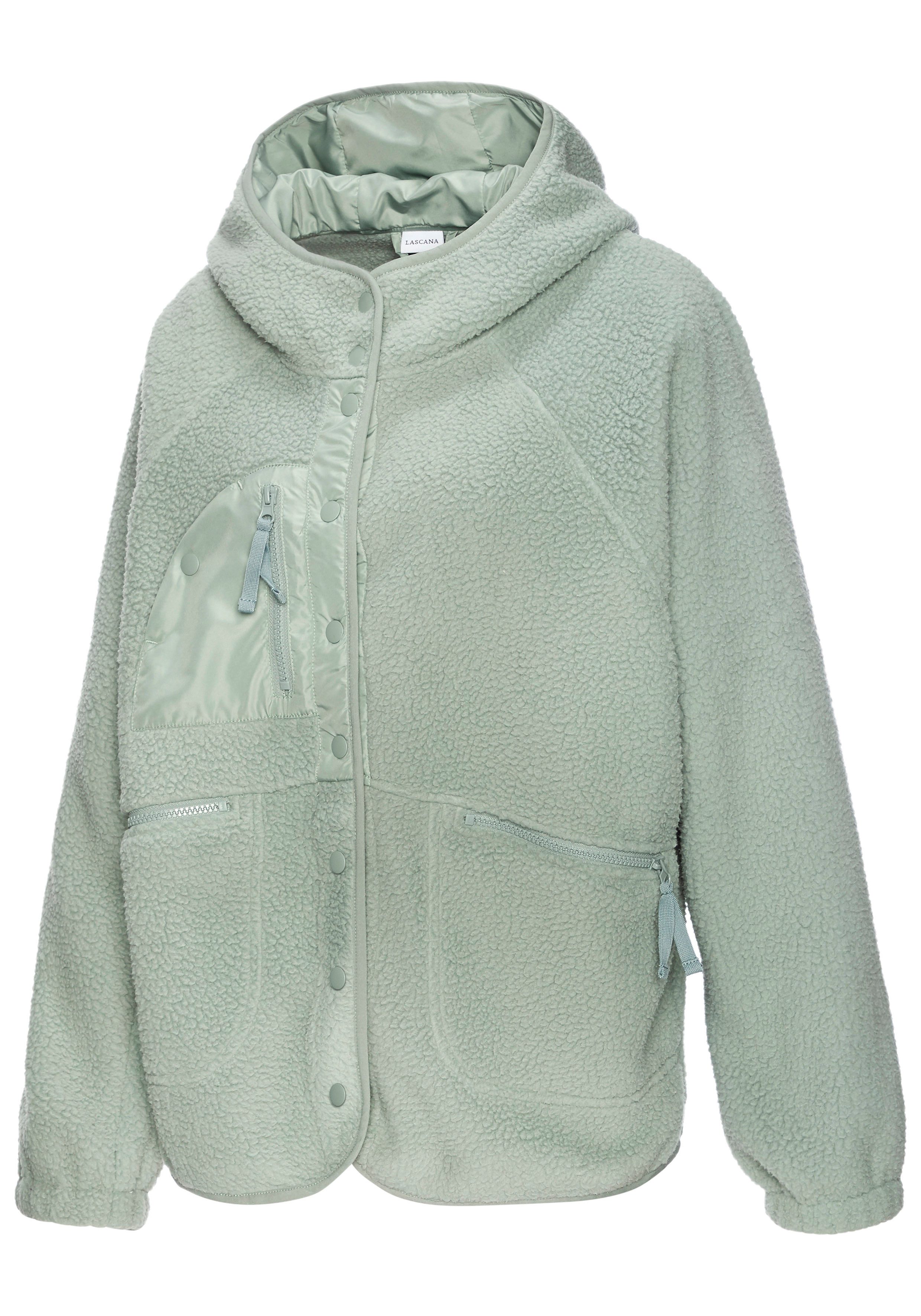 Vivance Active by Lascana Fleecejacke Oversized-Schnitt mit Fledermausärmeln – Bild 5 von 5