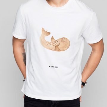 Mr. & Mrs. Panda T-Shirt Robbe Liegen - Weiß - Geschenk, Seehund, Gute Laune, Tiermotive, Tier (1-tlg)