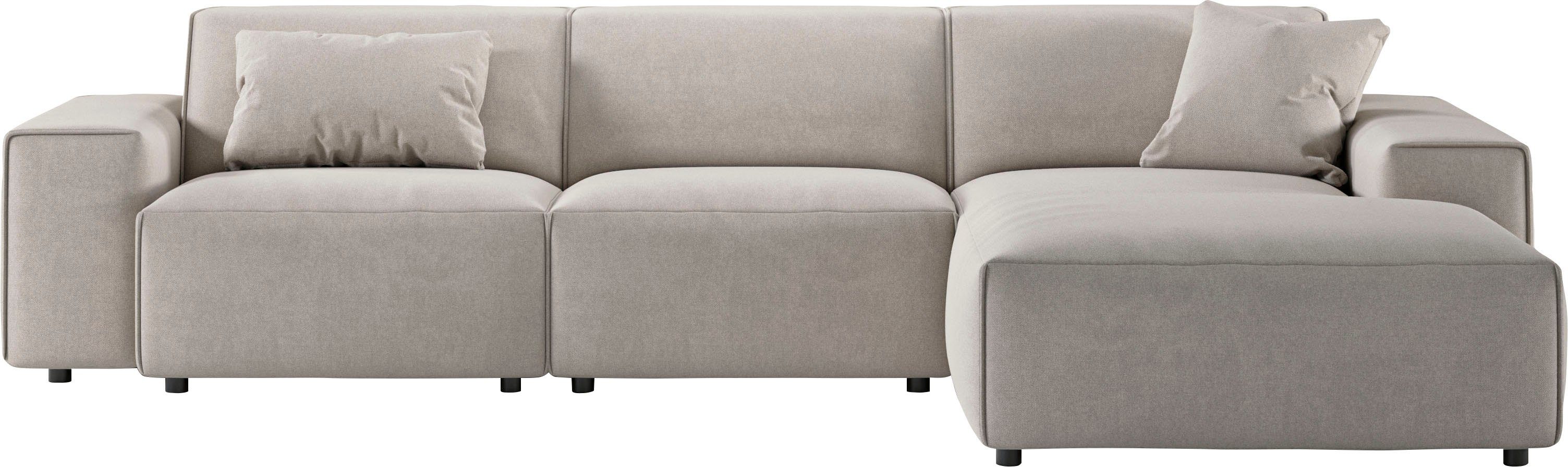 Home affaire Ecksofa Glimminge auch in Breitcord, Feincord, Bouclé + Easy care-Bezug, L-Form, Breite 294, Zierkissen