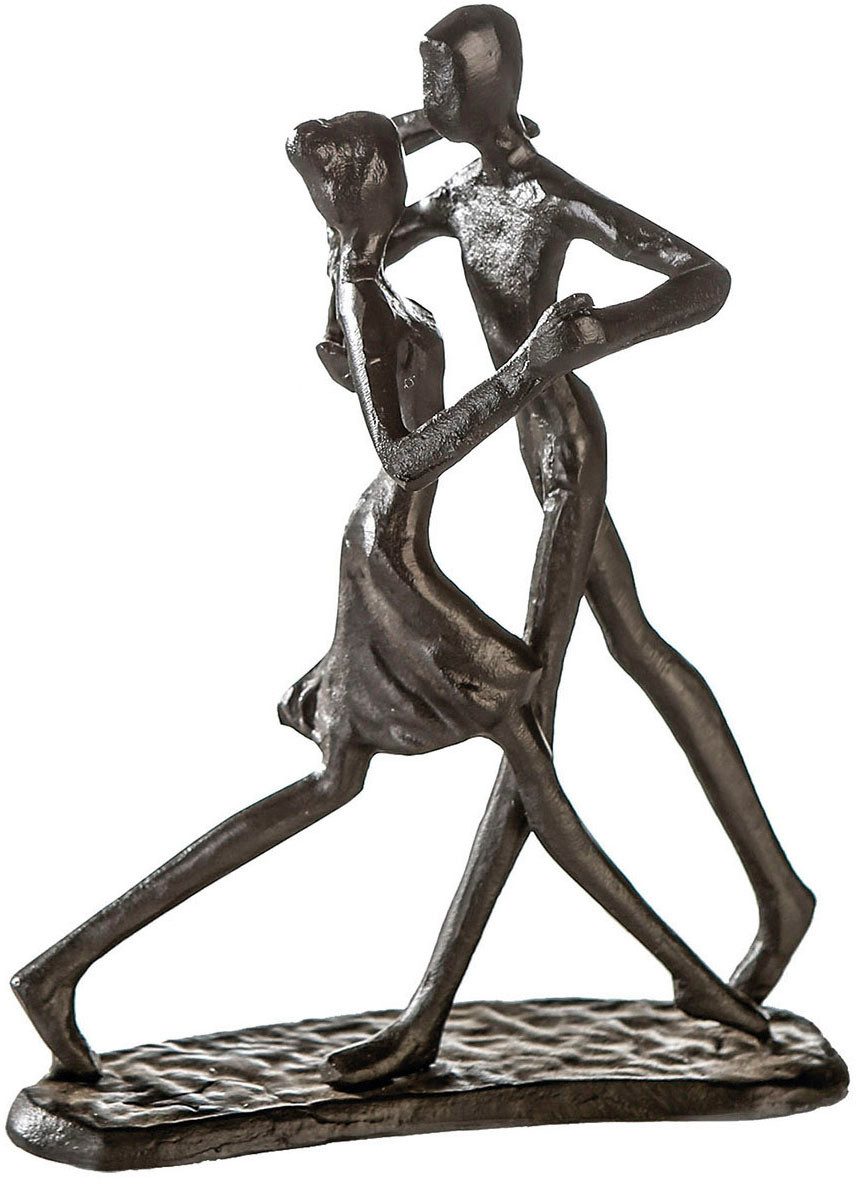 Dekofigur Skulptur Paar Dancing braun H. 17 cm