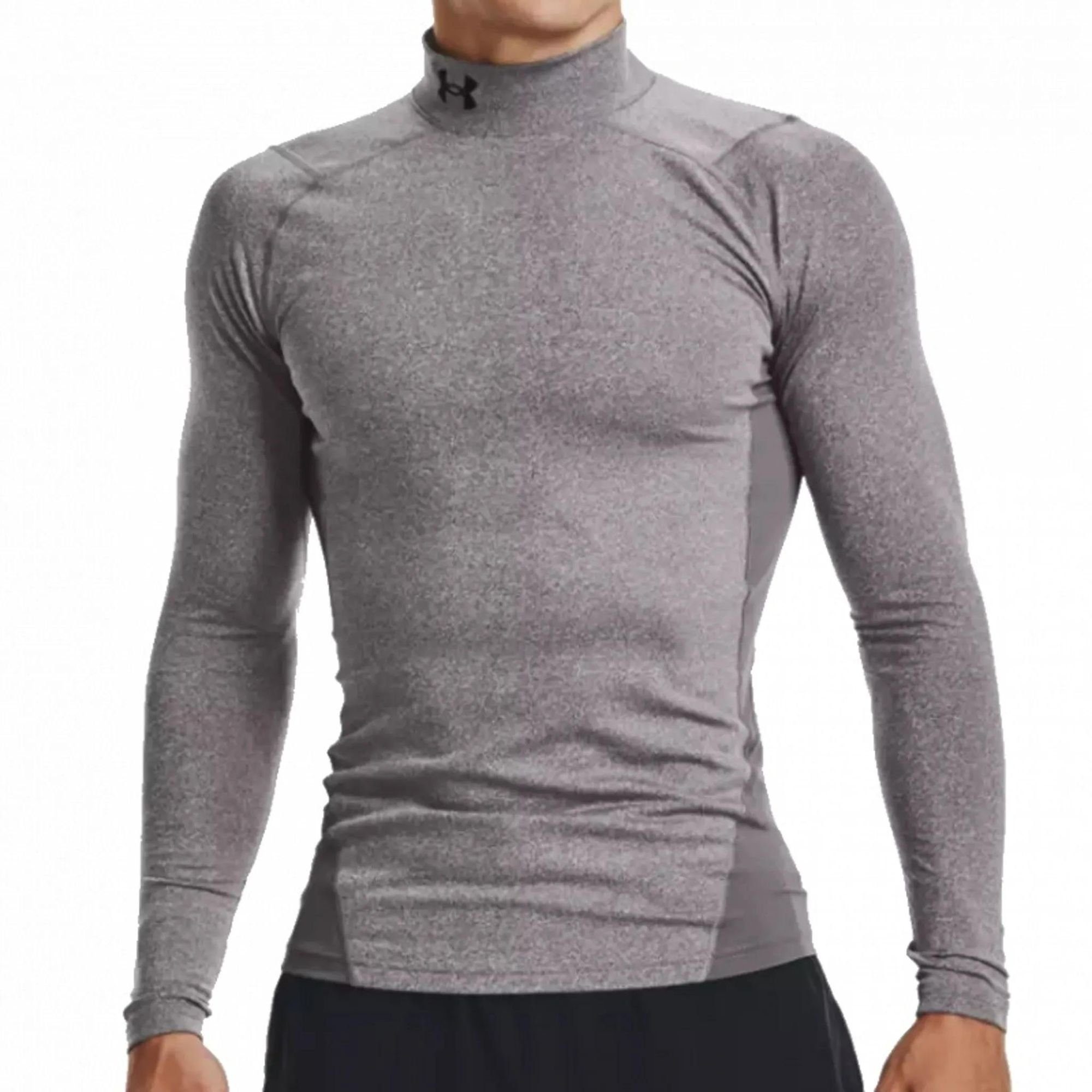 Compression LS Grau Armour® Under Men's Funktionsshirt Mock Armour ColdGear®