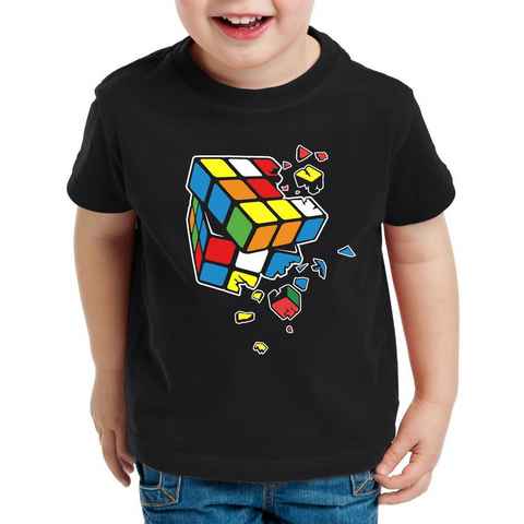 style3 Print-Shirt Kinder T-Shirt Explodierender Zauberwürfel sheldon