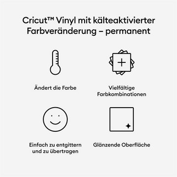 Cricut Dekorationsfolie Vinyl Folie COLD Pink, Farbveränderung, gestalten, dekorieren, Vinylaufkleber, 1 Rolle