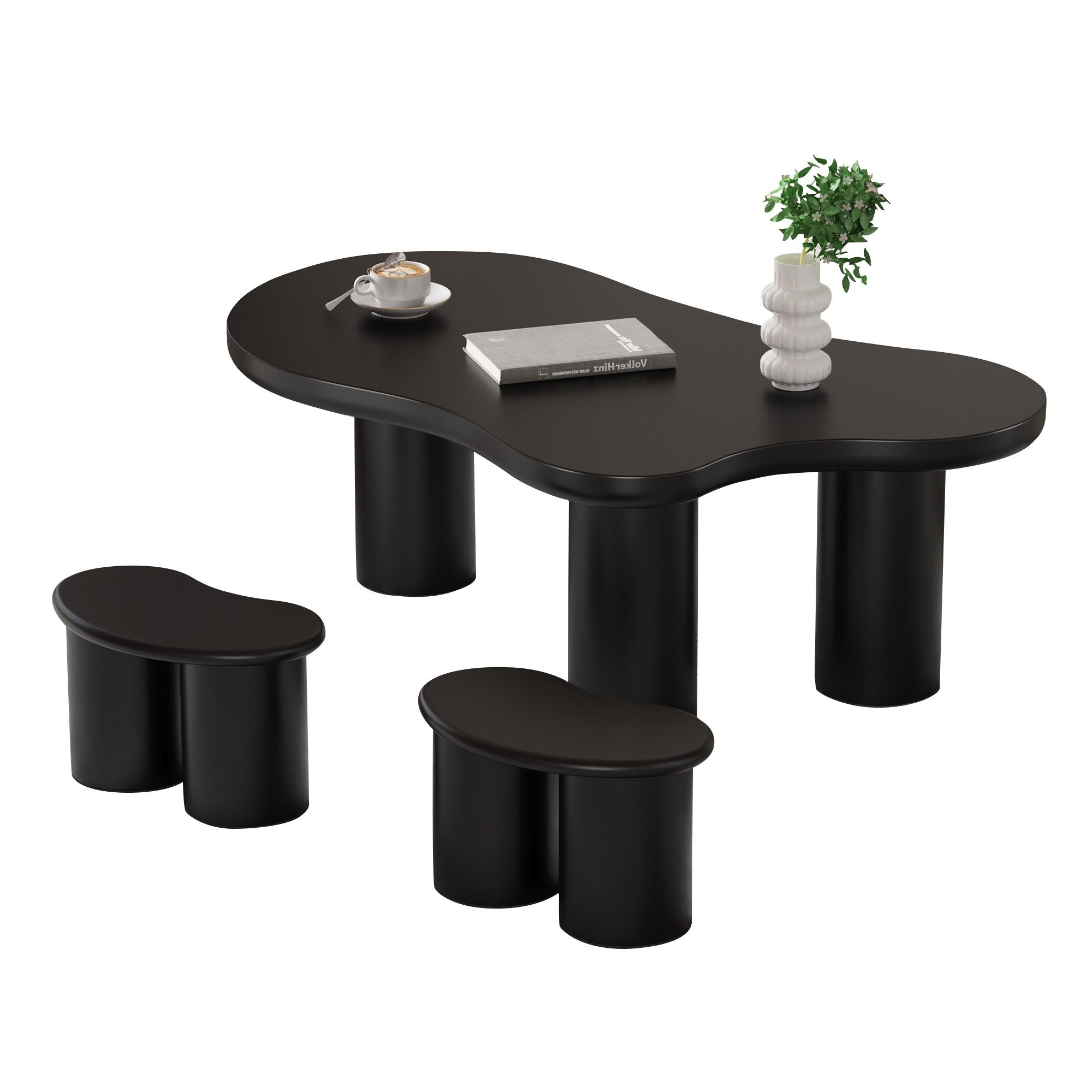 OKWISH Couchtisch Hocker im unregelmäßigen Design (unregelmäßiger Couchtisc günstig online kaufen