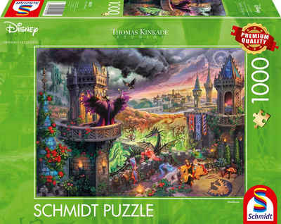 Schmidt Spiele Puzzle Disney Maleficent von Thomas Kinkade, 1000 Puzzleteile, Made in Europe