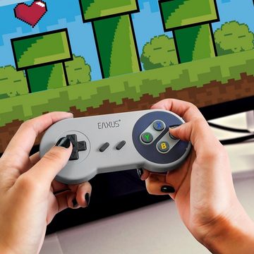 EAXUS USB Gaming Controller im Classic Design Retro Controller (1 St., Gamepad für PC, Raspberry Pi & Co, 1,4 m Kabellänge)