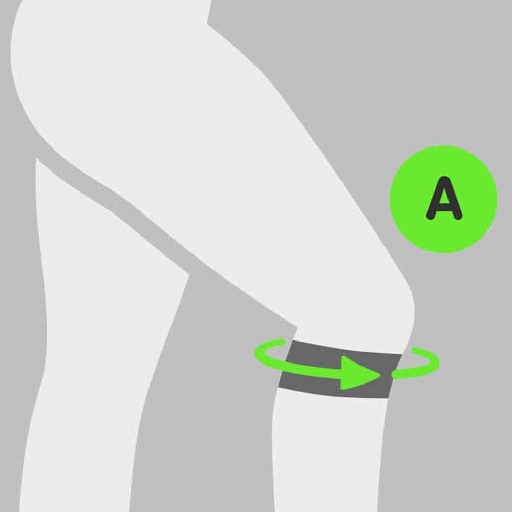 Bauerfeind Patellabandage Sports Knee Strap, schwarz – Bild 4 von 4