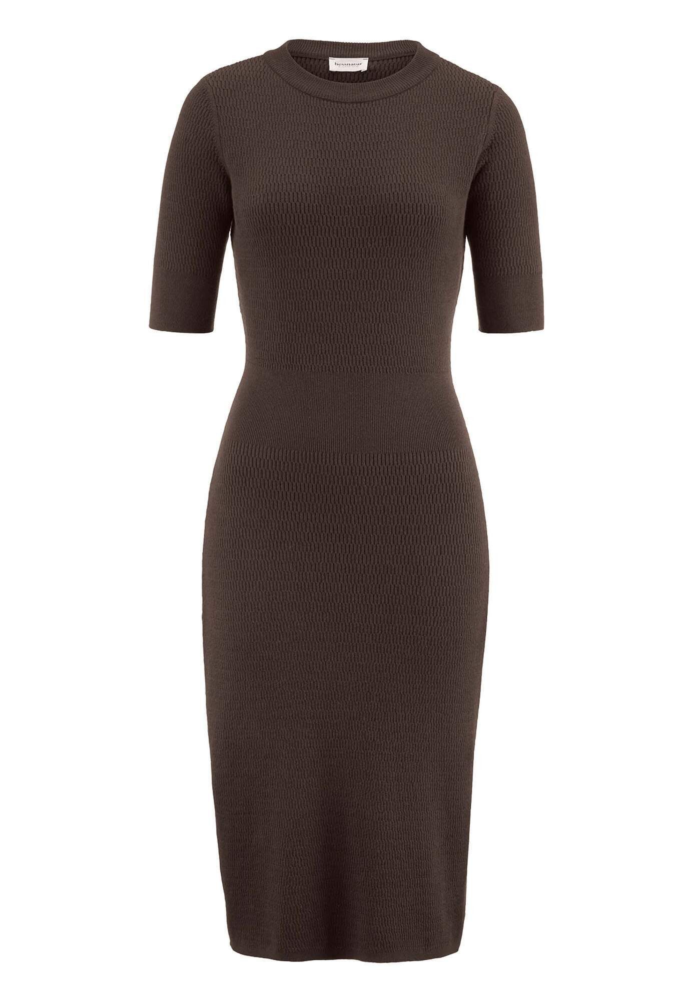 Hessnatur Strickkleid aus Bio-Baumwolle und Wolle (1-tlg)