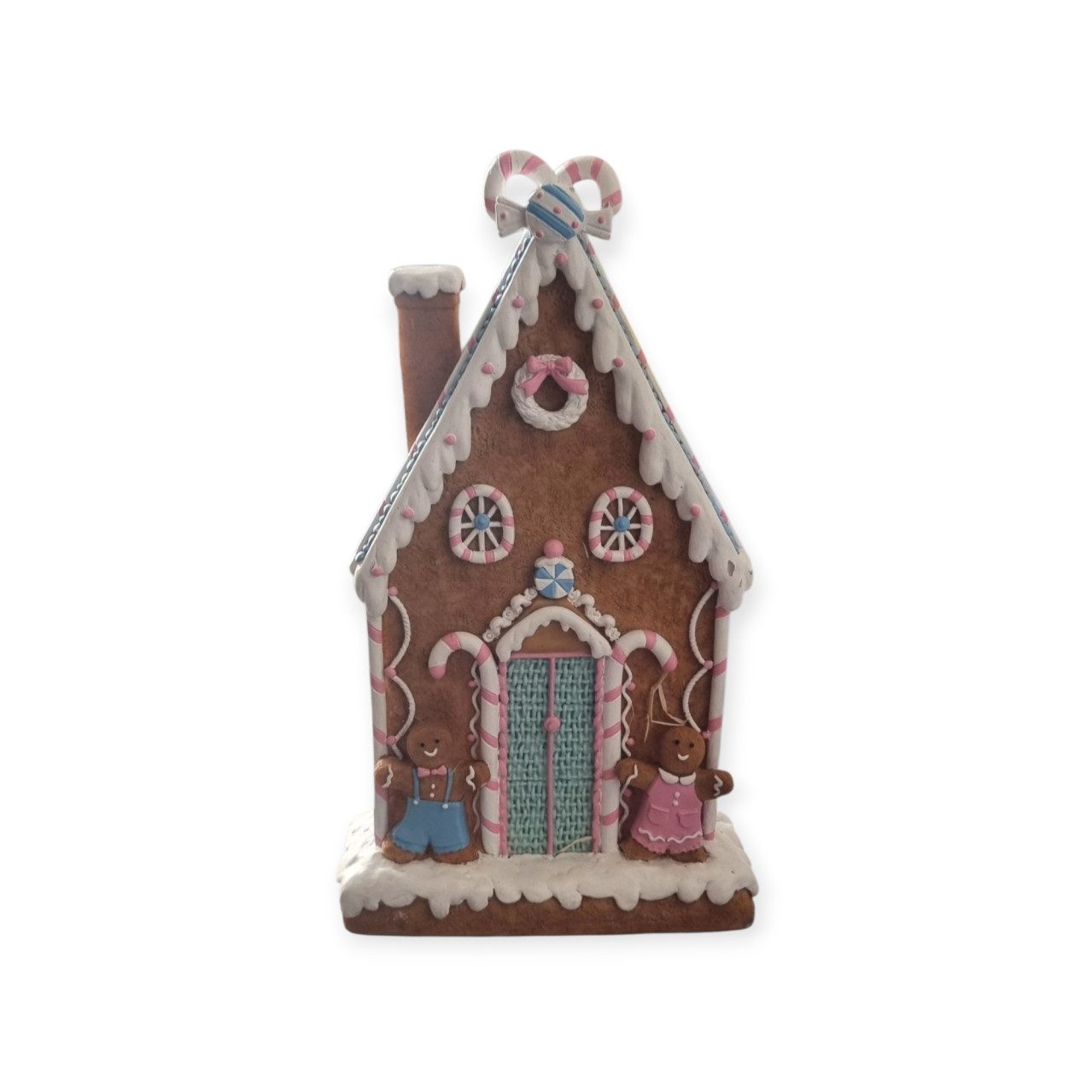 Weihnachtsfigur Dekofigur Pfefferkuchenhaus 30 x 18 x 7 cm bunt