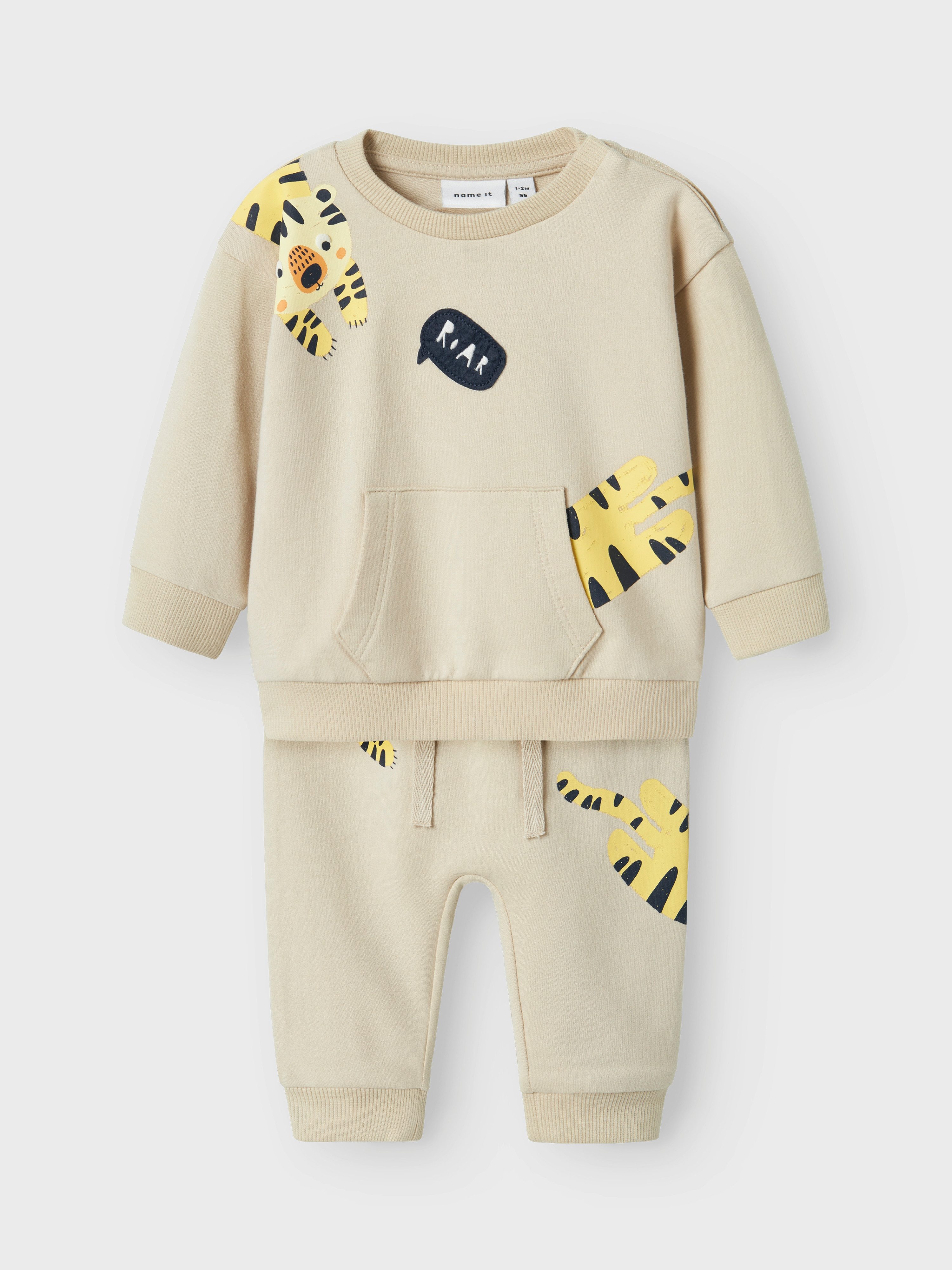 Name It Hausanzug NBMHACK LS LIGHT SWEAT SET UNB (Set, 2 tlg) bestehend aus Sweatshirt und Hose