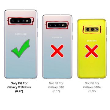 CoolGadget Handyhülle Marmor Slim Case für Samsung Galaxy S10 Plus 6,4 Zoll, Hülle Dünne Silikon Schutzhülle für Samsung S10+ Hülle