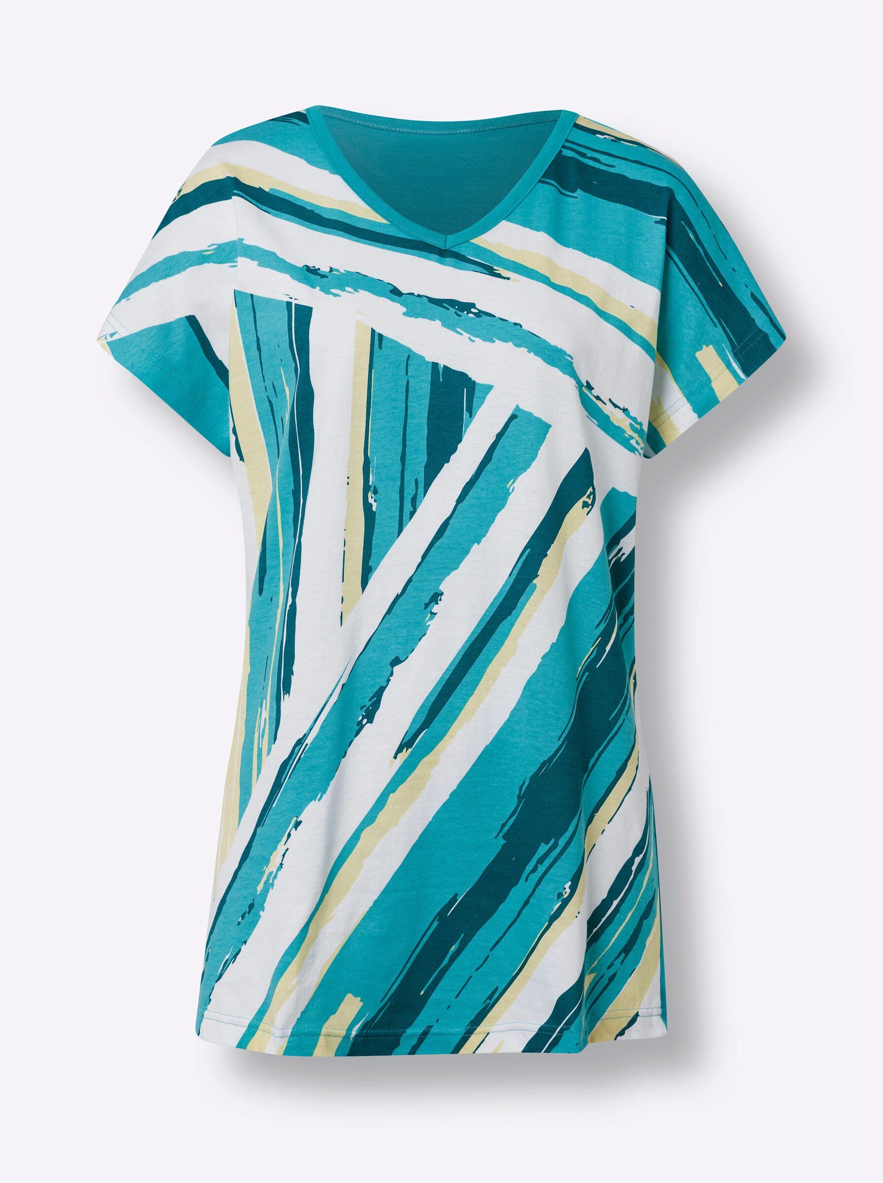 Sieh an! Trainingsshirt Longshirt Kurzarm