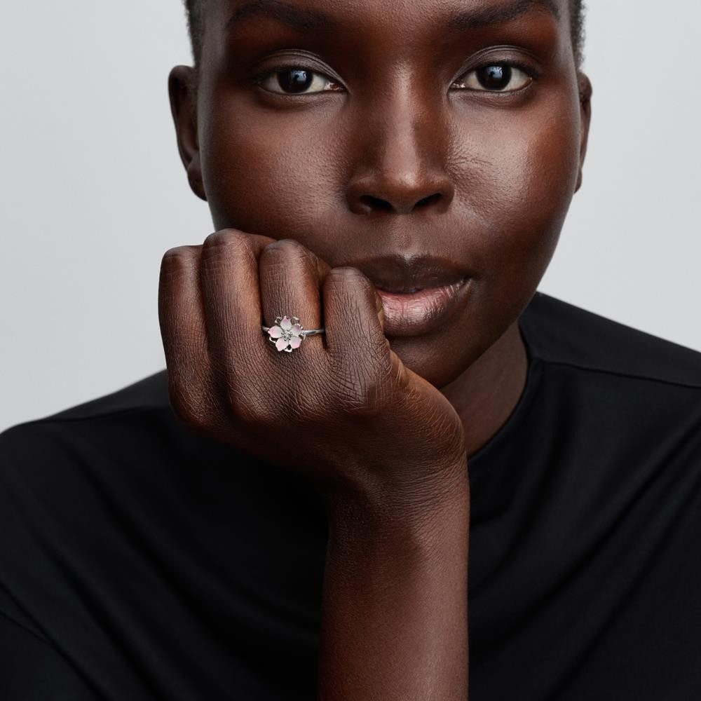 Pandora Fingerring PANDORA Moments Kirschblüte Ring für Damen, 925er Silber