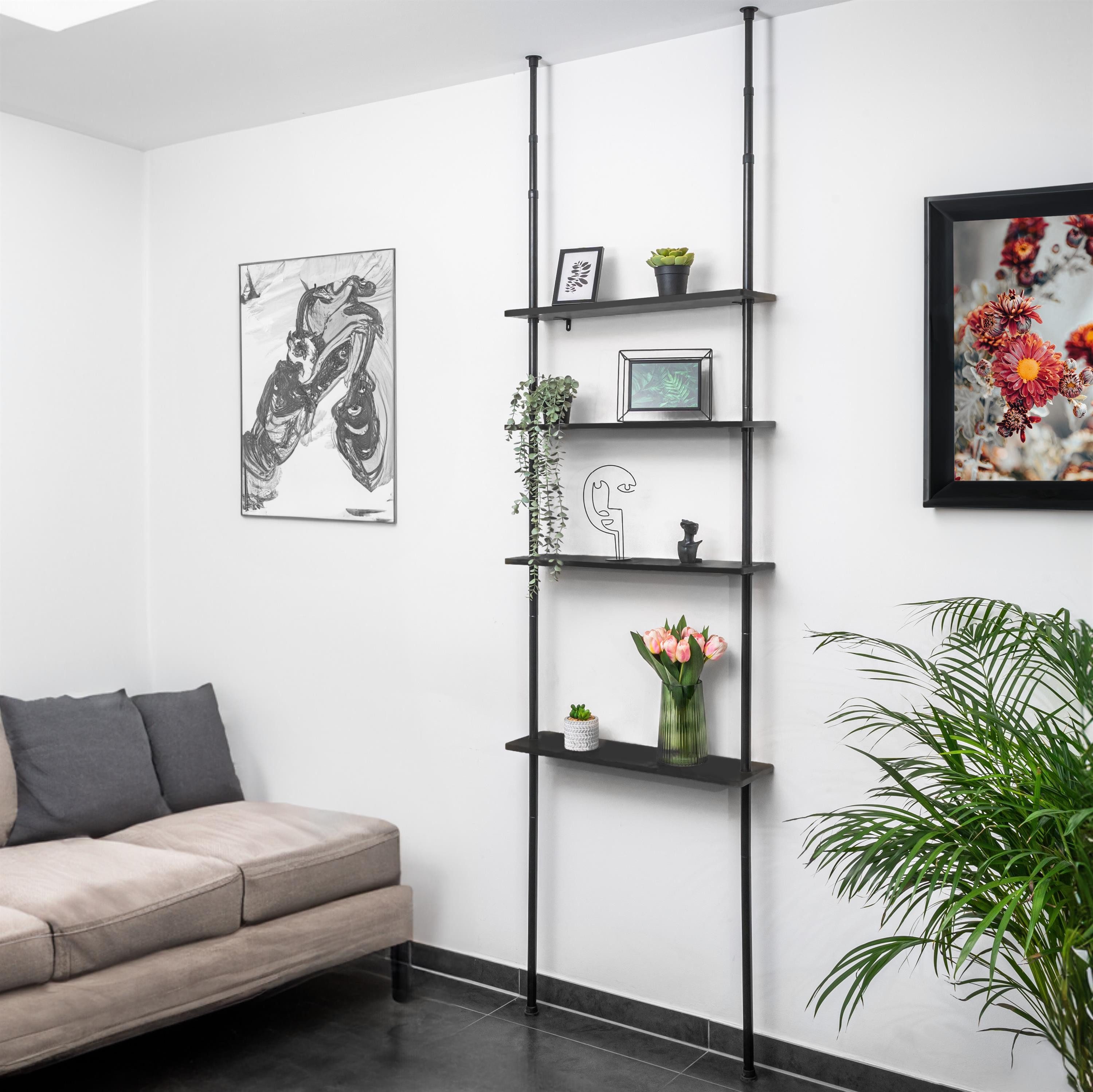 bremermann Teleskopregal Teleskop-Wandregal mit 4 Ablageböden, günstig online kaufen