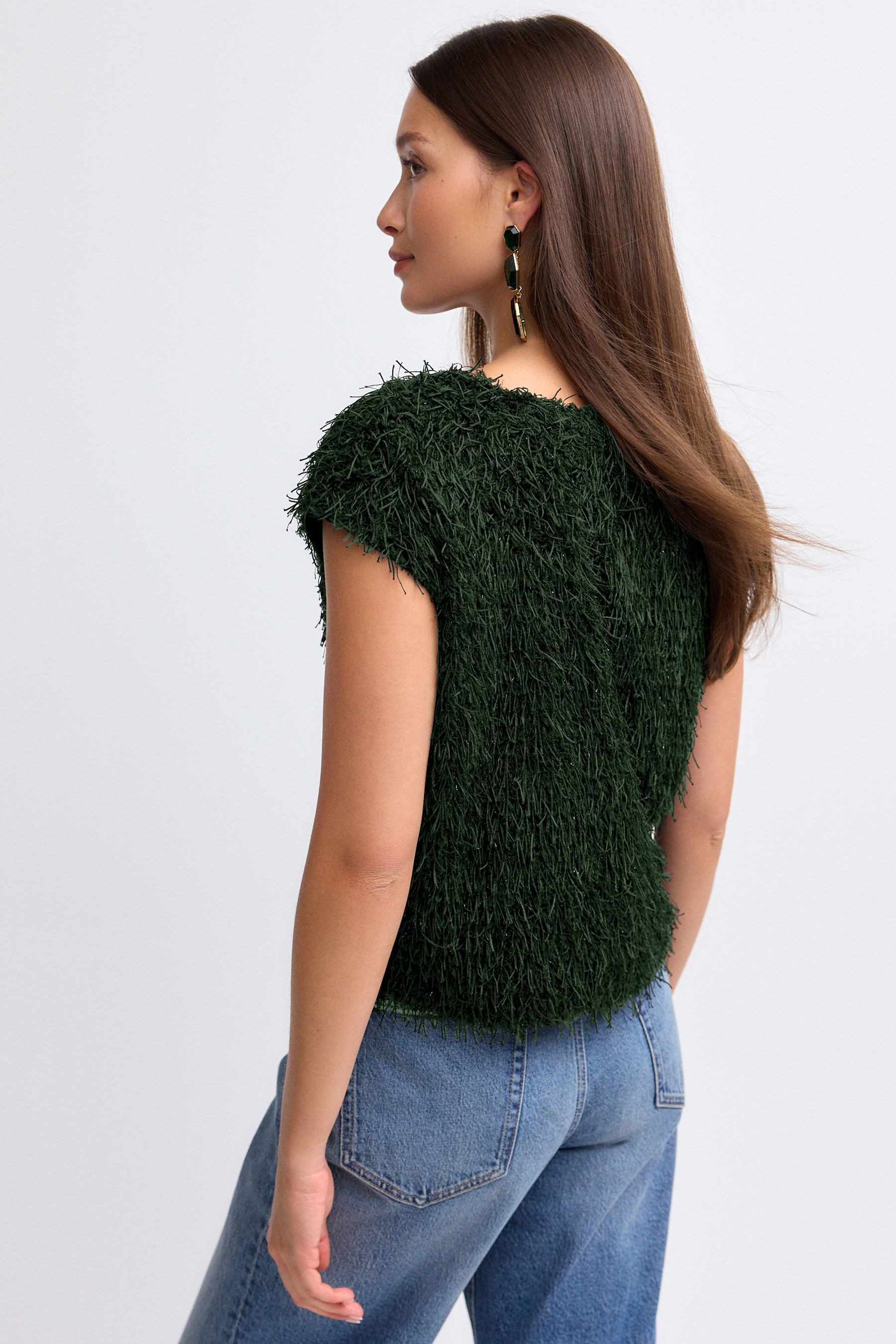 Next T-Shirt Flauschiges Kurzarmoberteil (1-tlg) günstig online kaufen