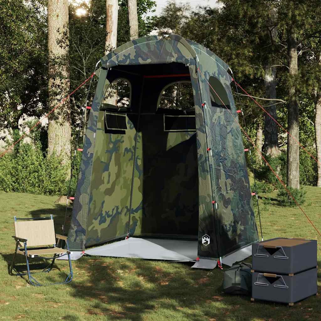 vidaXL Kuppelzelt Duschzelt Camouflage Wasserfest, (1 günstig online kaufen