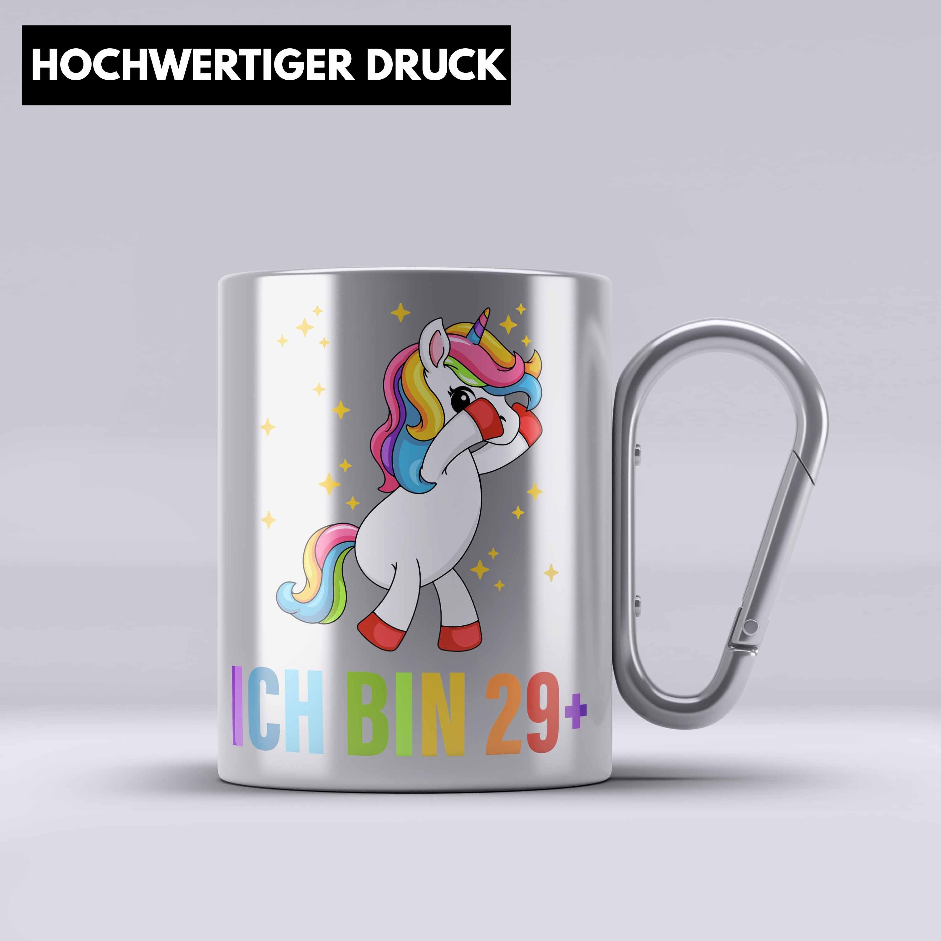 Trendation Thermotasse Ich Bin 29+ Edelstahl Tasse Edelstahl Edelstahl Tasse Einhorn 30. Geb