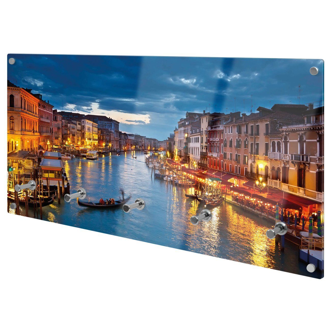 Garderobenleiste Glas Canale Grande Bei Nacht