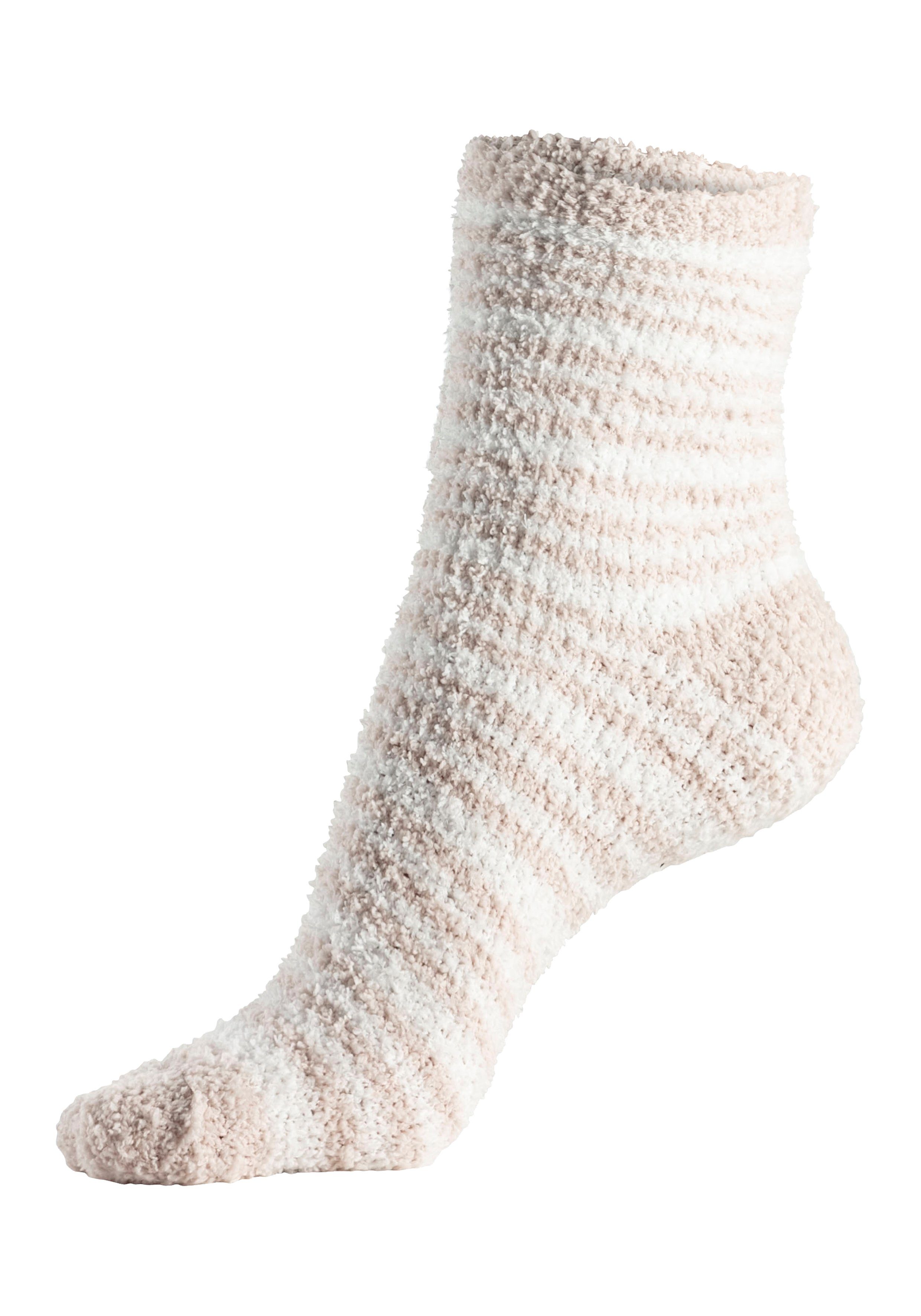 warmer Kuschelsocken weicher LASCANA Flausch-Qualität aus und 4-Paar) (Packung,