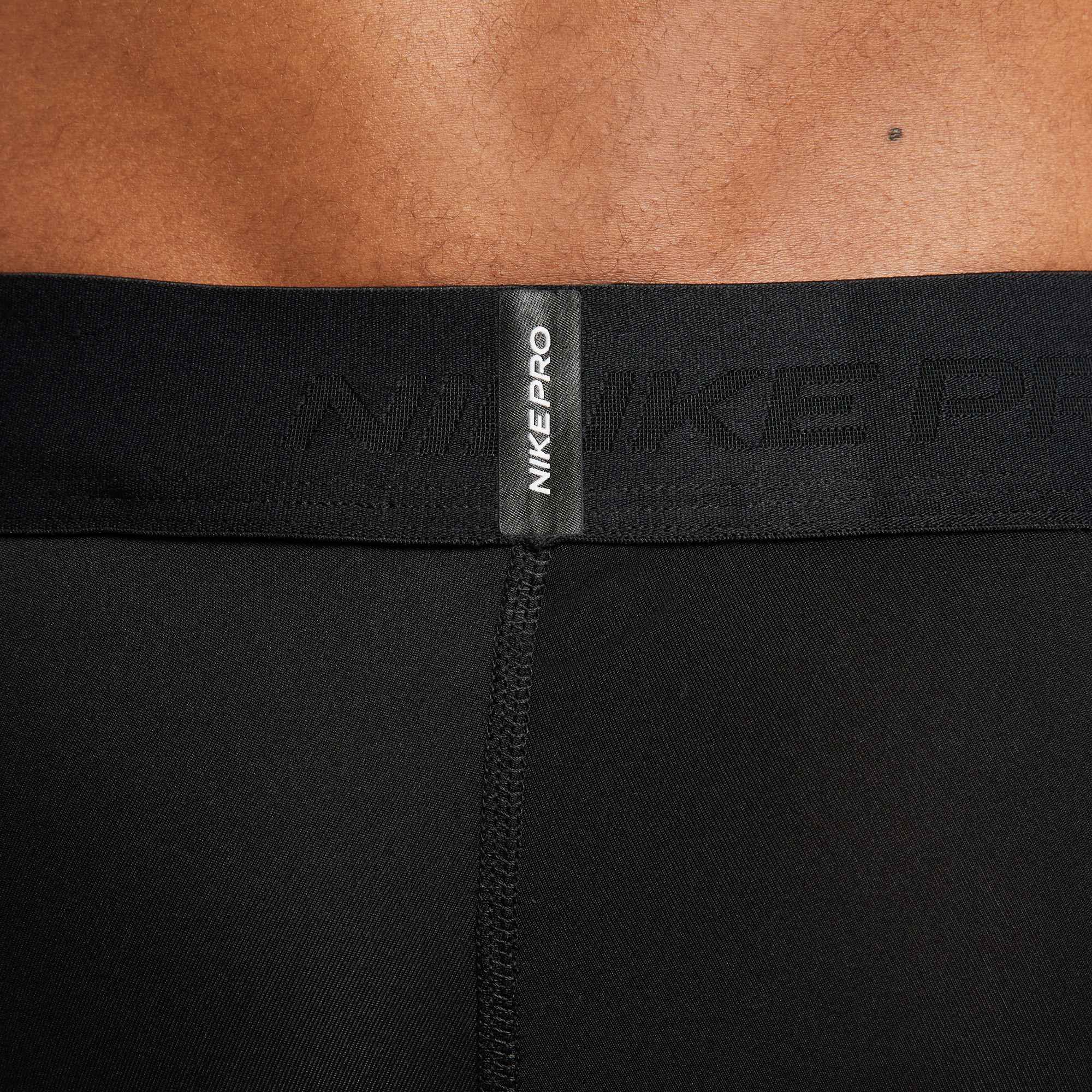 Nike Trainingstights M NP DF LONG SHORT mit körpernaher Passform, schnell trocknend, atmungsaktiv
