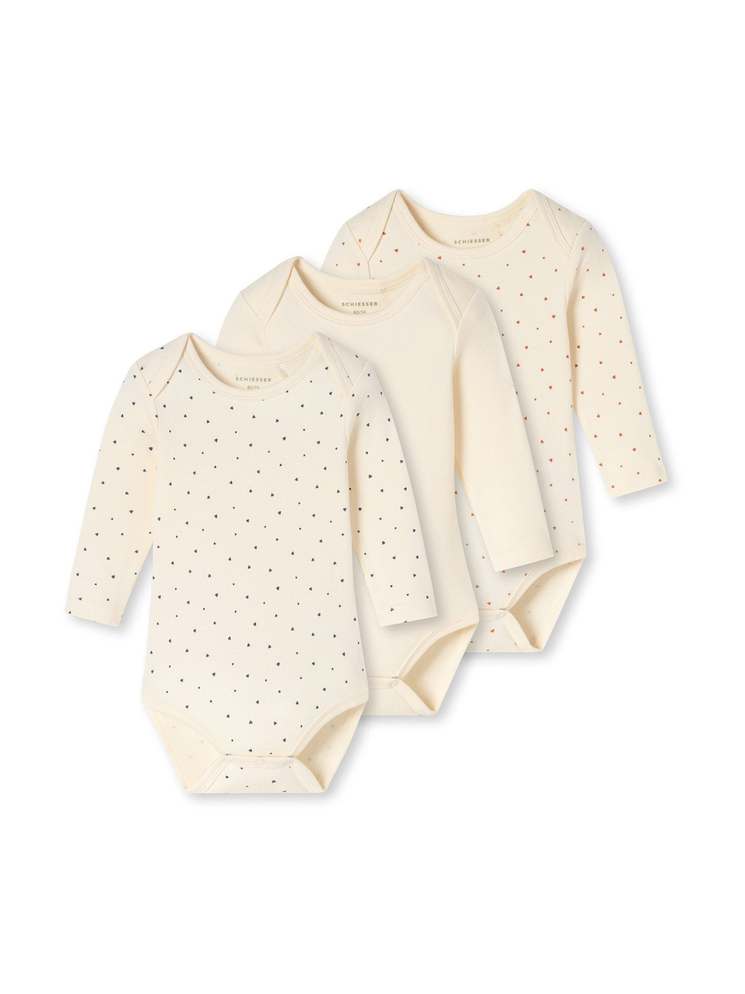 Schiesser Body Fine Rib Multi (3-tlg) Bodysuit, Einteiler, Figuroberteil