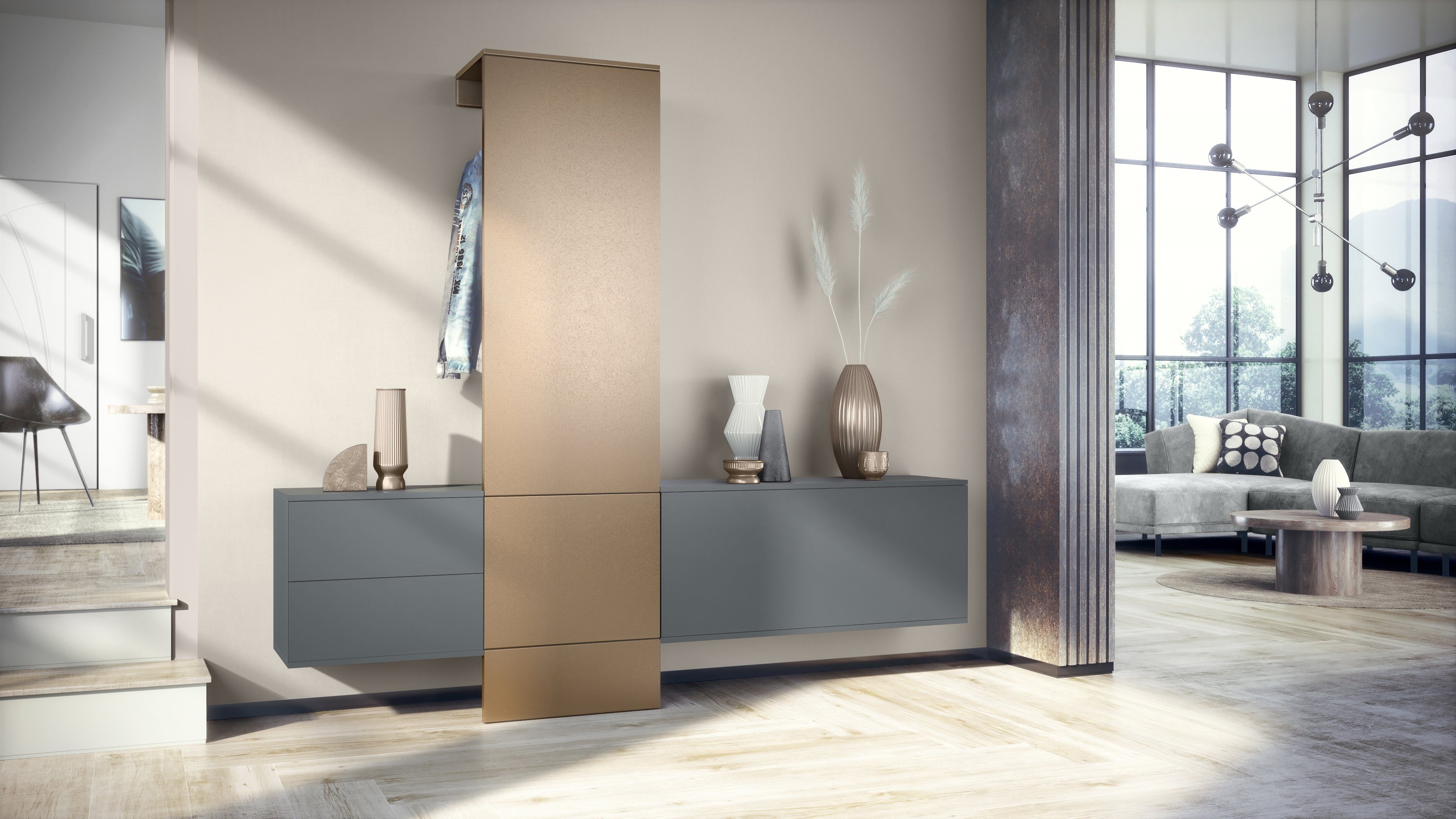 Vladon Garderoben-Set Carlton Set 1, (Wandgarderobe günstig online kaufen