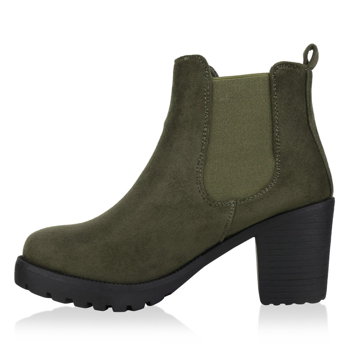 VAN HILL 77276 Chelseaboots Damen Stiefeletten Chelsea Boots Profilsohle 70 günstig online kaufen