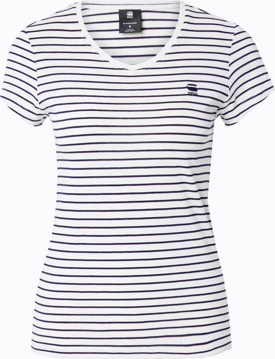 G-STAR T-Shirt G-Star Raw Damen T-Shirt, G-Star Stripe Eyben Slim V- Neck T günstig online kaufen
